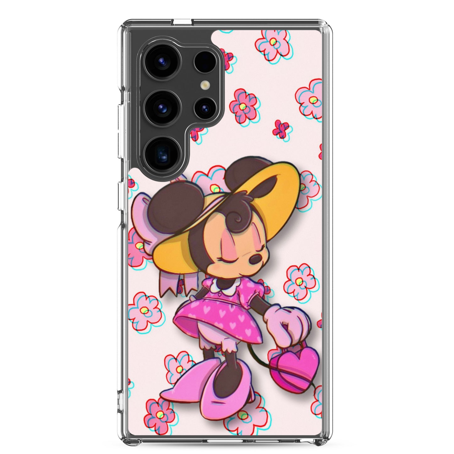 Designer Minnie-Mouse Samsung® Clear Case | Available for Most Samsung® Models | Glossy or Matte Print Options