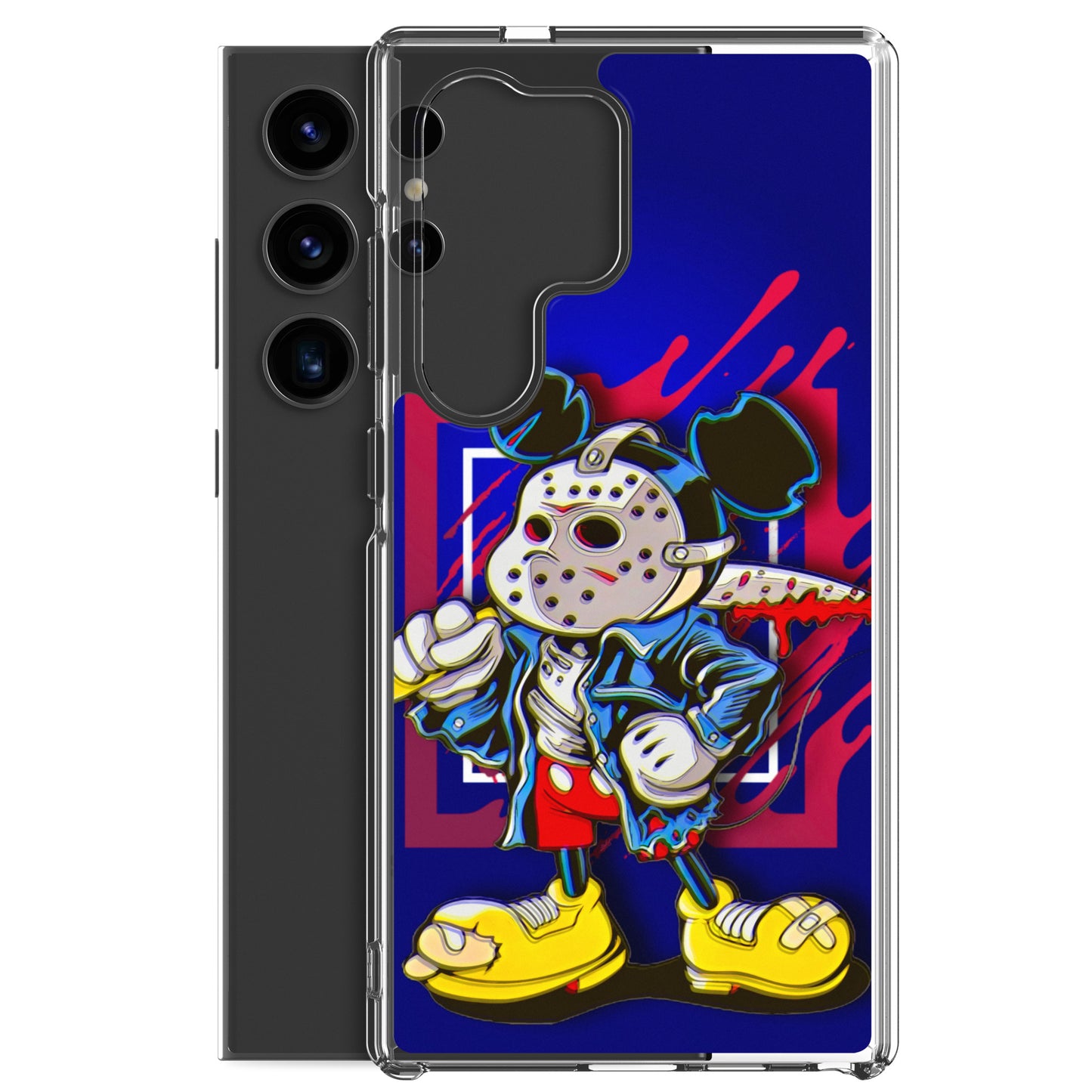 Designer Mickey-Mouse as Jason from Friday the 13th Samsung® Clear Case | Available for Most Samsung® Models