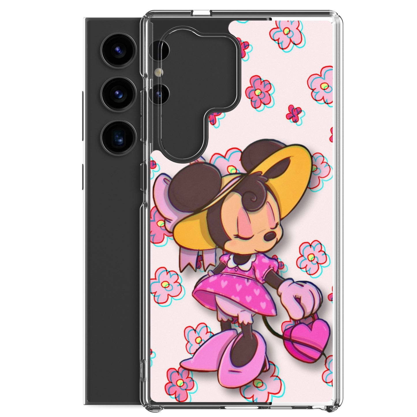 Designer Minnie-Mouse Samsung® Clear Case | Available for Most Samsung® Models | Glossy or Matte Print Options