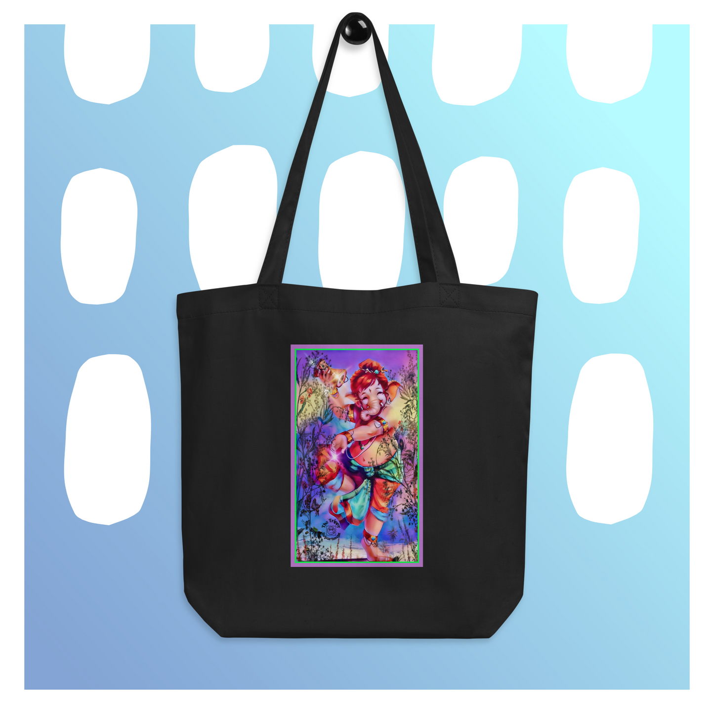 Ganesh Dancing Eco Tote Bag | Available in Multiple Colors