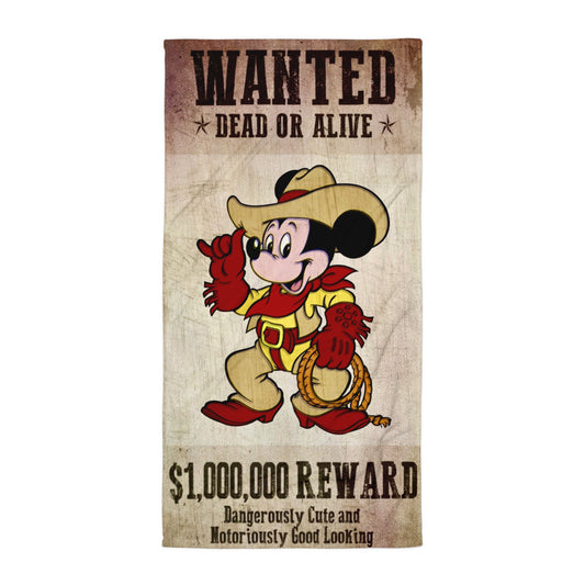 Designer Mickey-Mouse Bath and Beach Sublimation Towel | All-Over Print