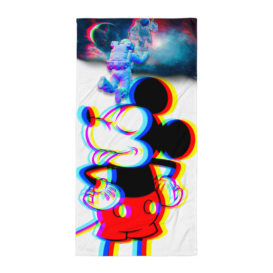 Designer Mickey-Mouse Bath and Beach Sublimation Towel | All-Over Print