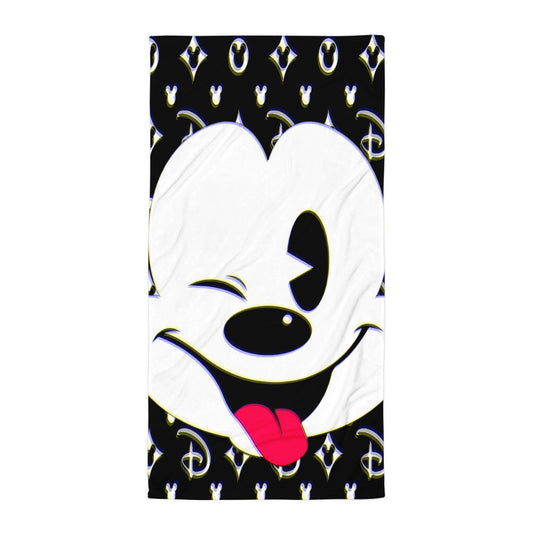 Designer Mickey-Mouse Bath and Beach Sublimation Towel | All-Over Print