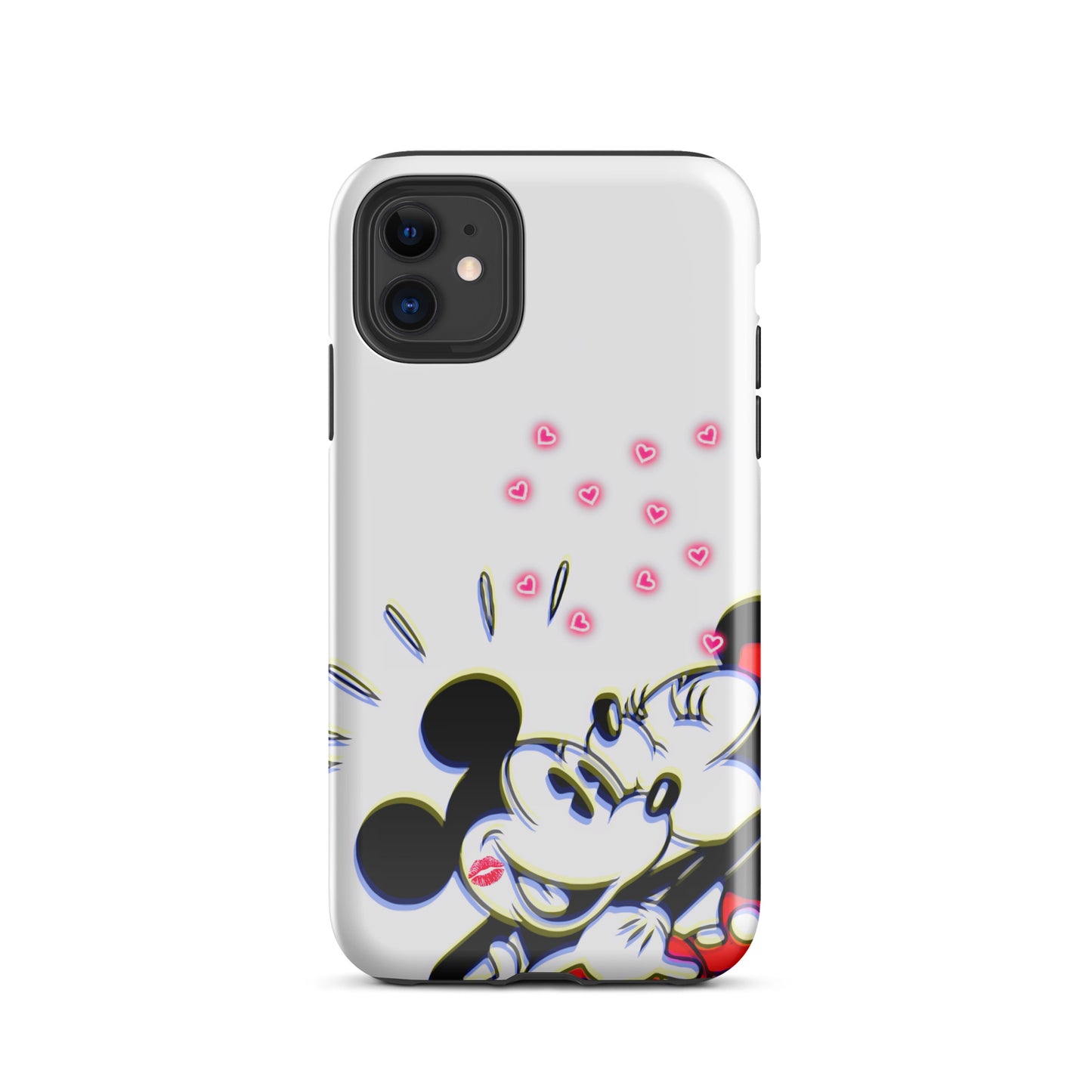 Designer Mickey-Mouse and Minnie-Mouse iPhone® Tough Case | Available for Most iPhone® Models | Wireless Charging Compatible