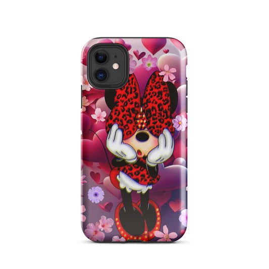 Designer Minnie-Mouse iPhone® Tough Case | Available for Most iPhone® Models | Wireless Charging Compatible