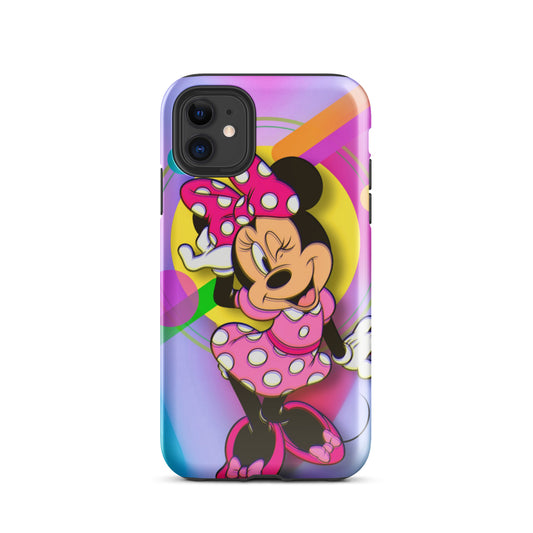 Designer Minnie-Mouse iPhone® Tough Case | Available for Most iPhone® Models | Wireless Charging Compatible