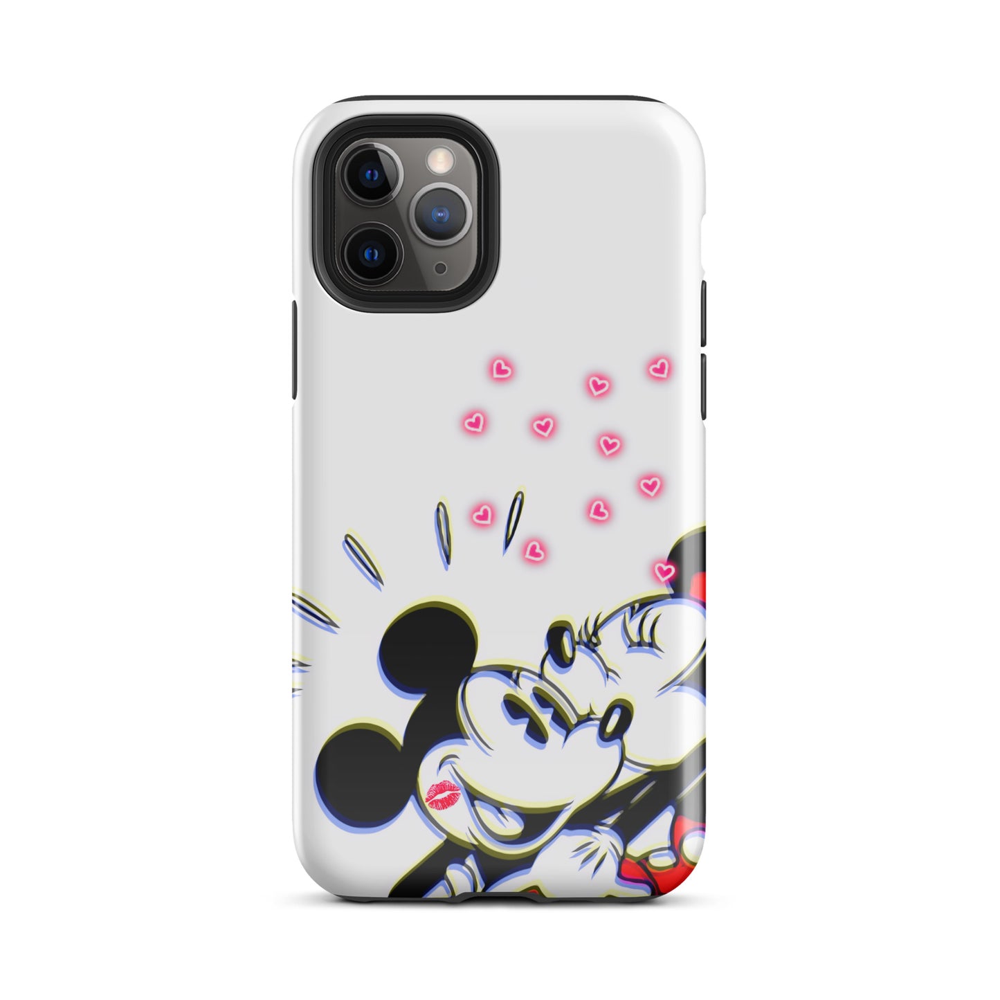 Designer Mickey-Mouse and Minnie-Mouse iPhone® Tough Case | Available for Most iPhone® Models | Wireless Charging Compatible