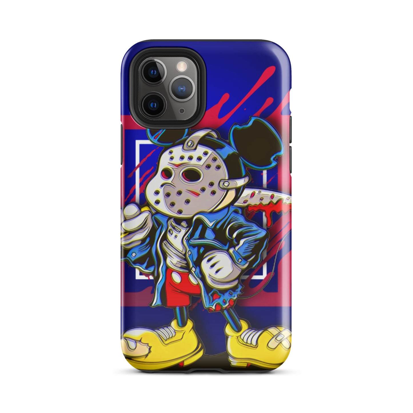 Designer Mickey-Mouse as Jason from Friday the 13th iPhone® Tough Case | Available for Most iPhone® Models | Wireless Charging Compatible