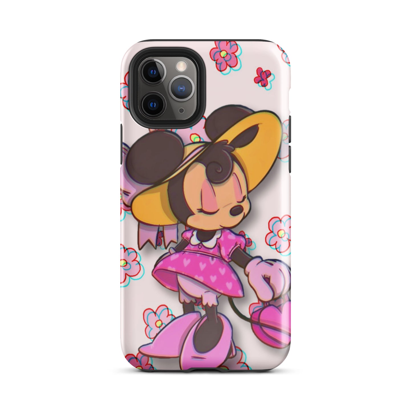 Designer Minnie-Mouse iPhone® Tough Case | Available for Most iPhone® Models | Wireless Charging Compatible