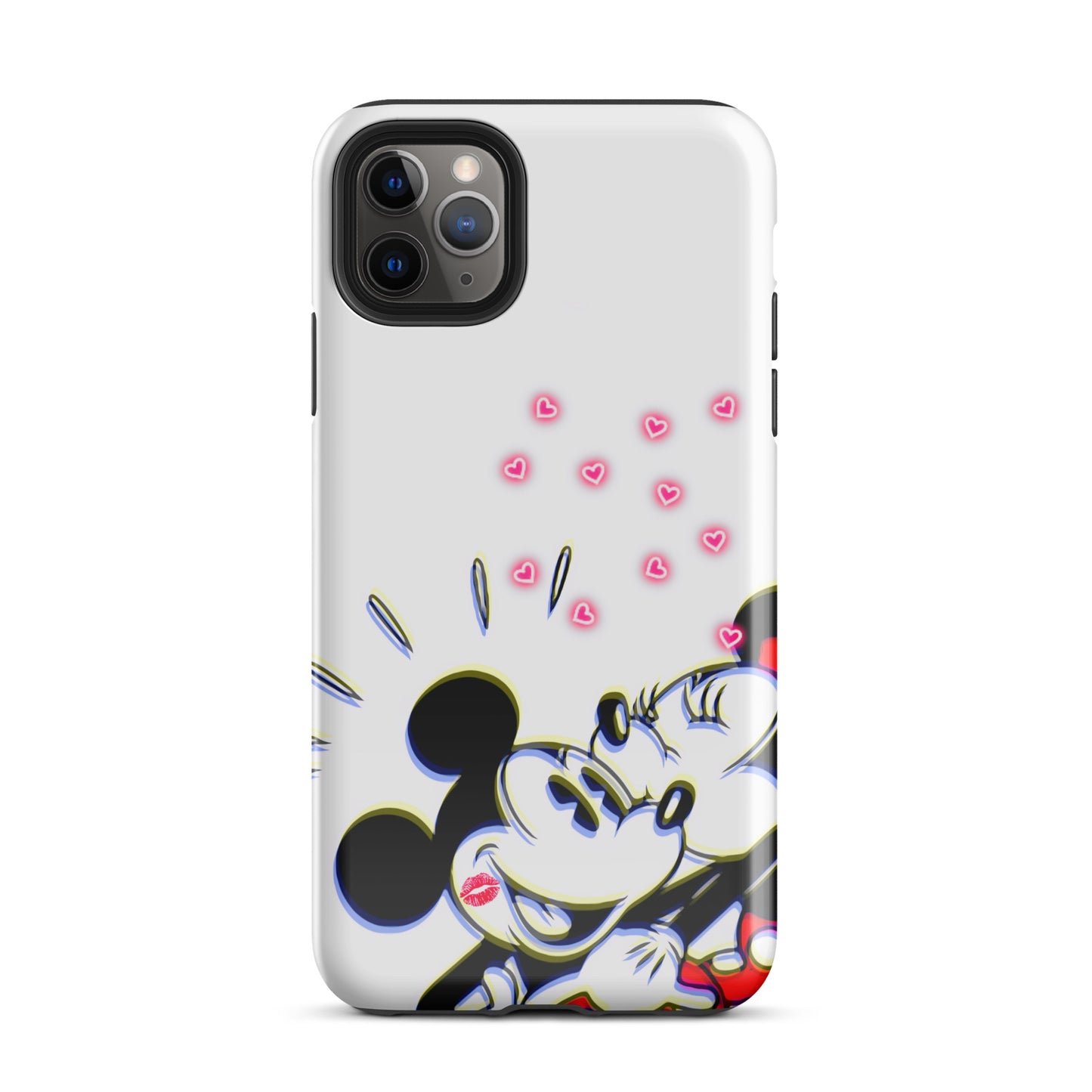 Designer Mickey-Mouse and Minnie-Mouse iPhone® Tough Case | Available for Most iPhone® Models | Wireless Charging Compatible