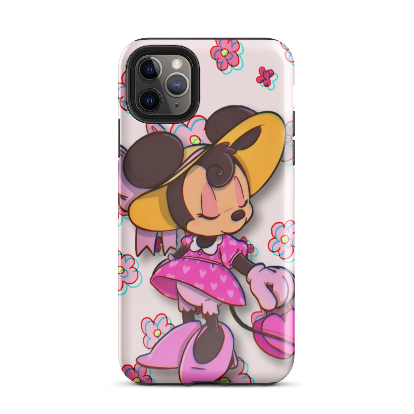 Designer Minnie-Mouse iPhone® Tough Case | Available for Most iPhone® Models | Wireless Charging Compatible