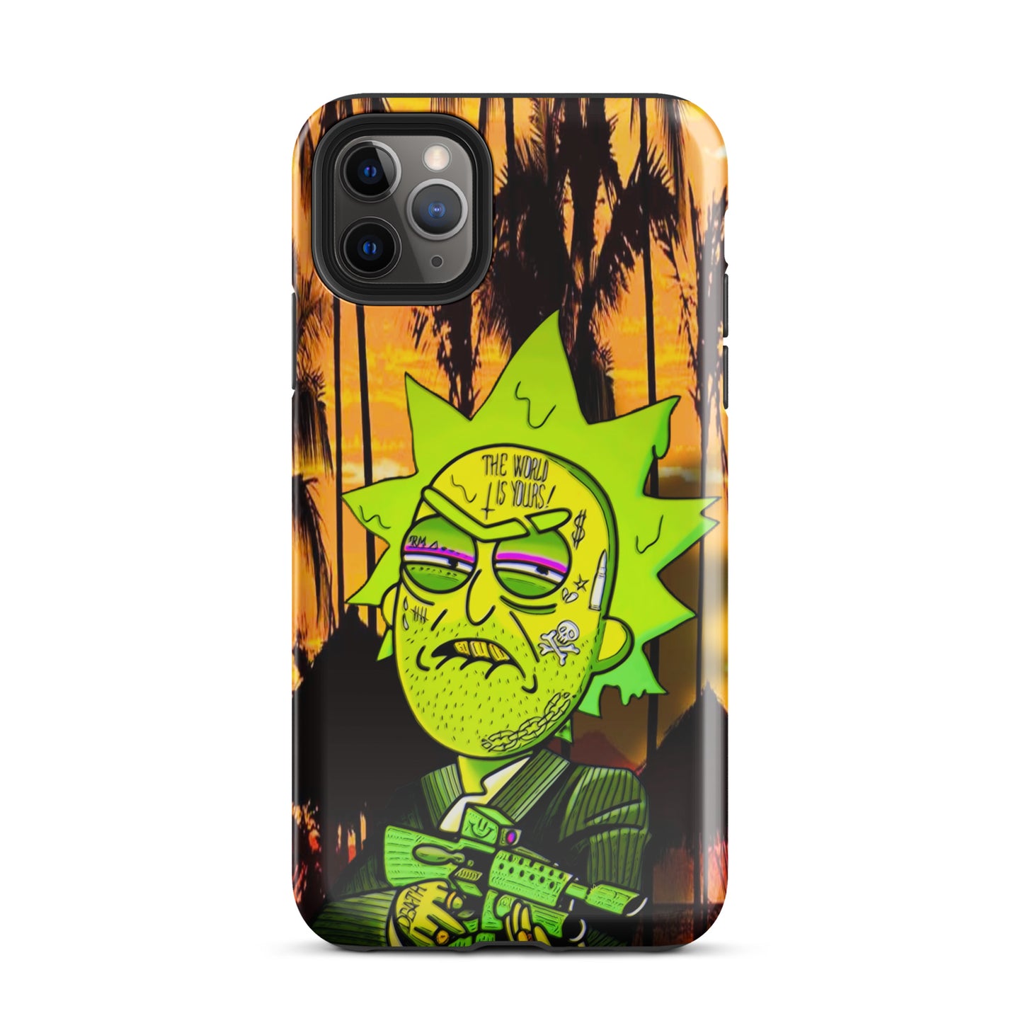 Designer Rick and Morty iPhone® Tough Case | Available for Most iPhone® Models | Wireless Charging Compatible