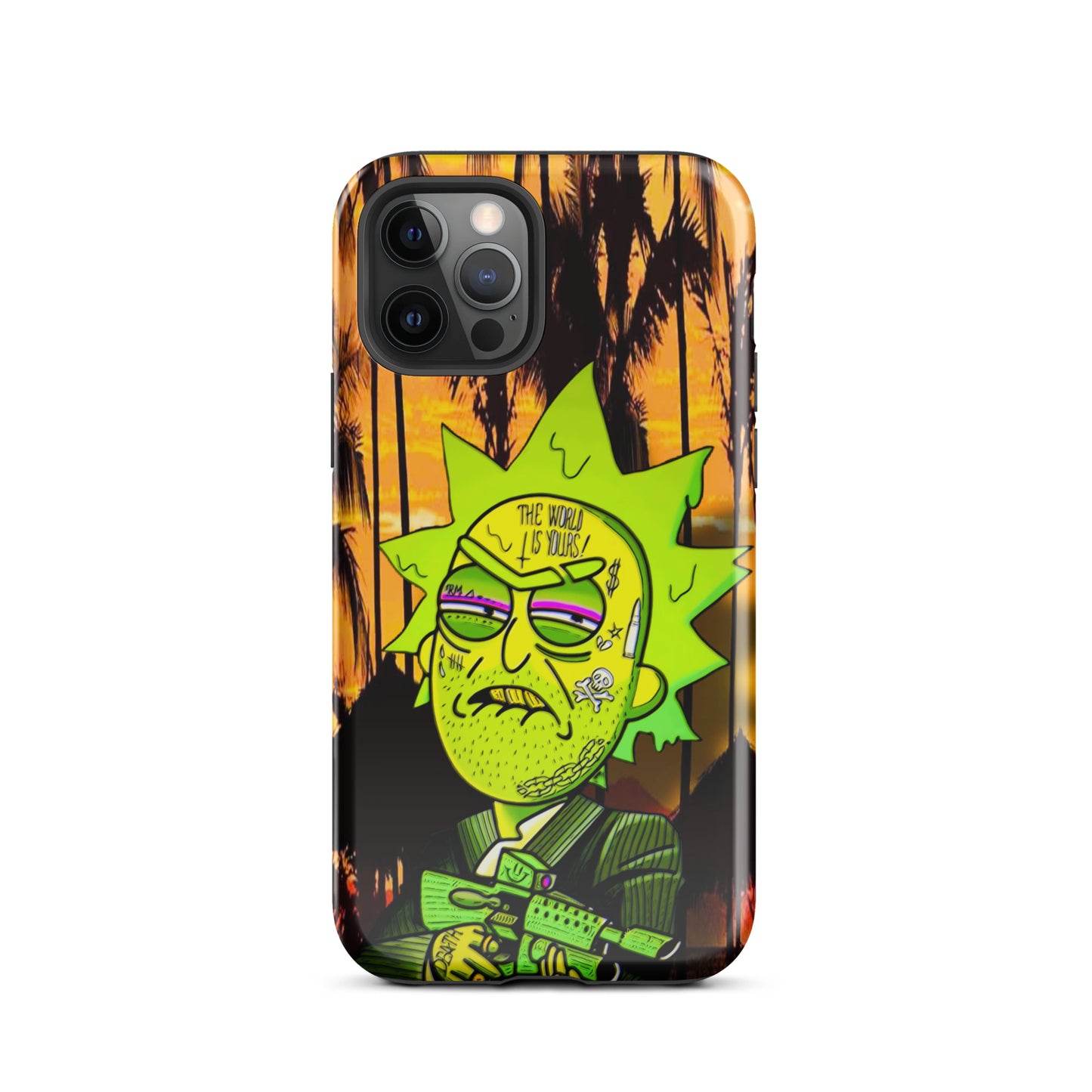 Designer Rick and Morty iPhone® Tough Case | Available for Most iPhone® Models | Wireless Charging Compatible