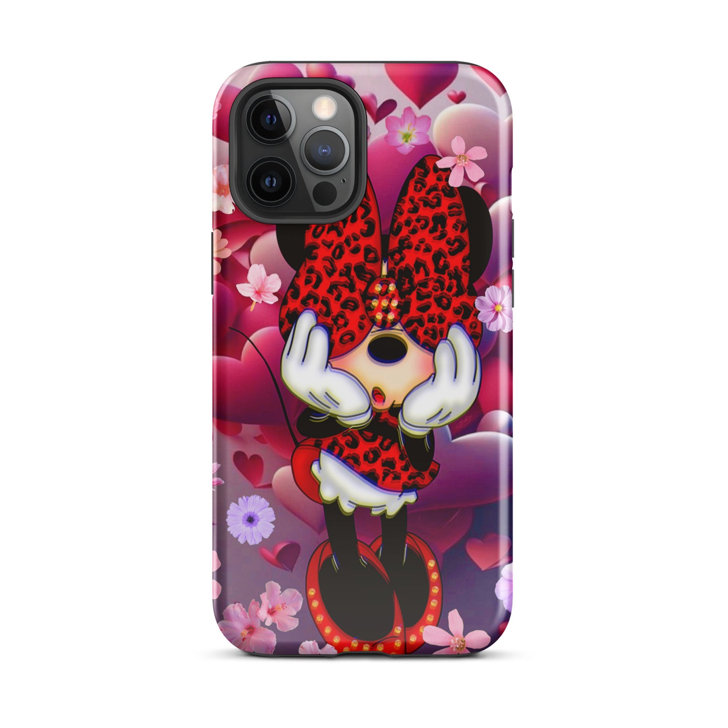 Designer Minnie-Mouse iPhone® Tough Case | Available for Most iPhone® Models | Wireless Charging Compatible