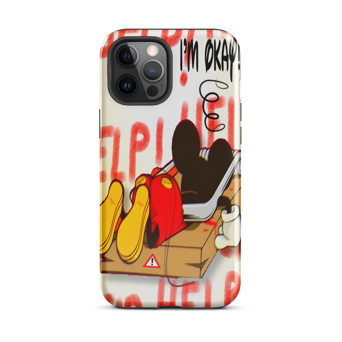 Designer Mickey-Mouse iPhone® Tough Case | Available for Most iPhone® Models | Wireless Charging Compatible