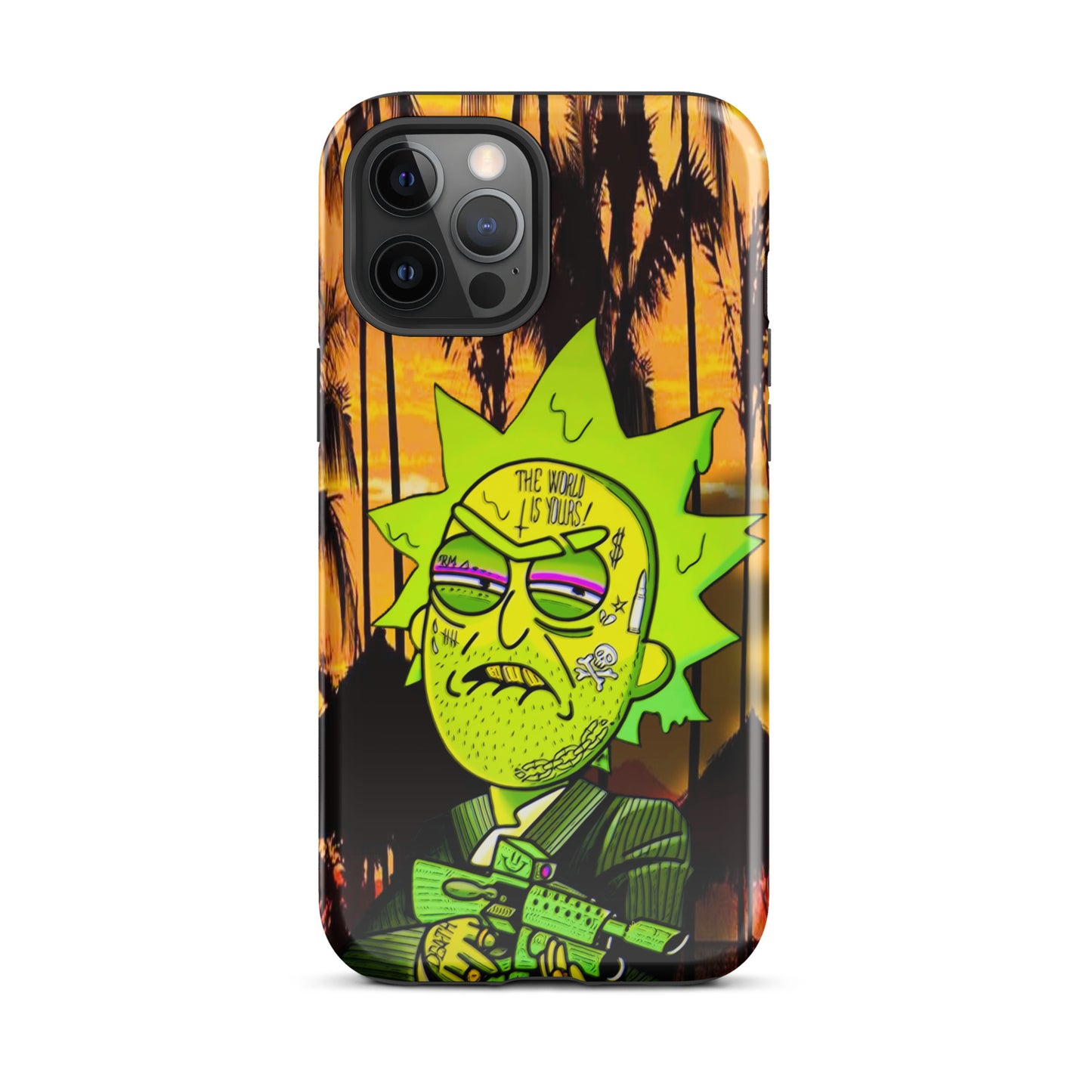 Designer Rick and Morty iPhone® Tough Case | Available for Most iPhone® Models | Wireless Charging Compatible