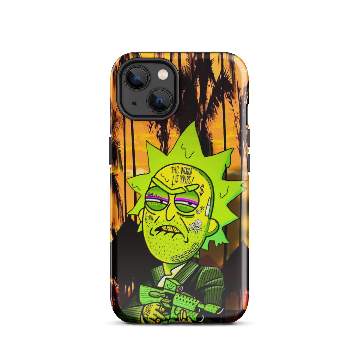 Designer Rick and Morty iPhone® Tough Case | Available for Most iPhone® Models | Wireless Charging Compatible