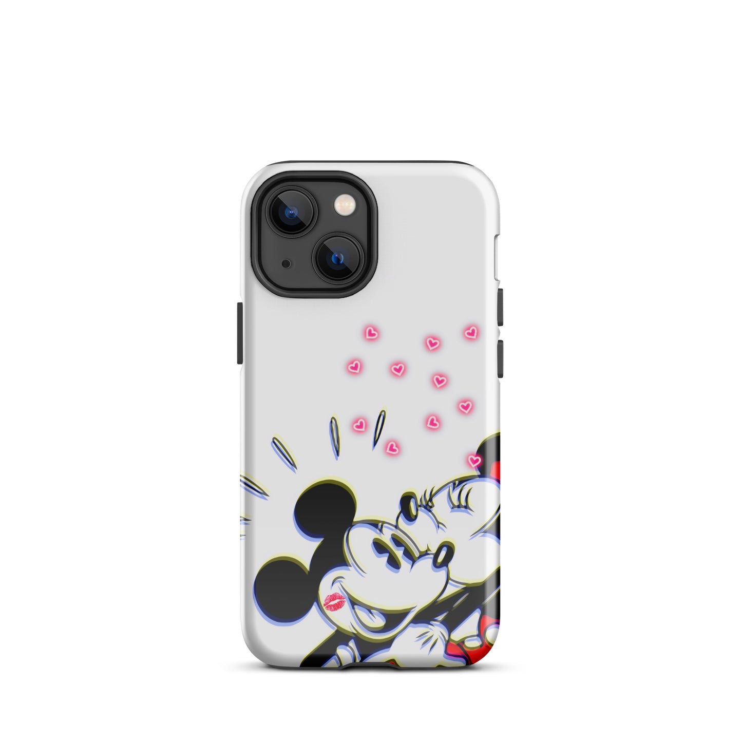 Designer Mickey-Mouse and Minnie-Mouse iPhone® Tough Case | Available for Most iPhone® Models | Wireless Charging Compatible