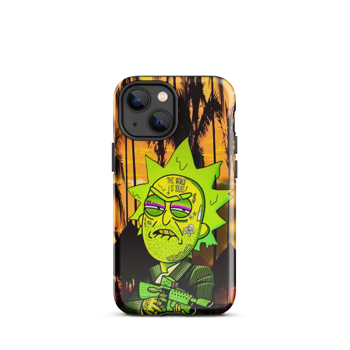 Designer Rick and Morty iPhone® Tough Case | Available for Most iPhone® Models | Wireless Charging Compatible