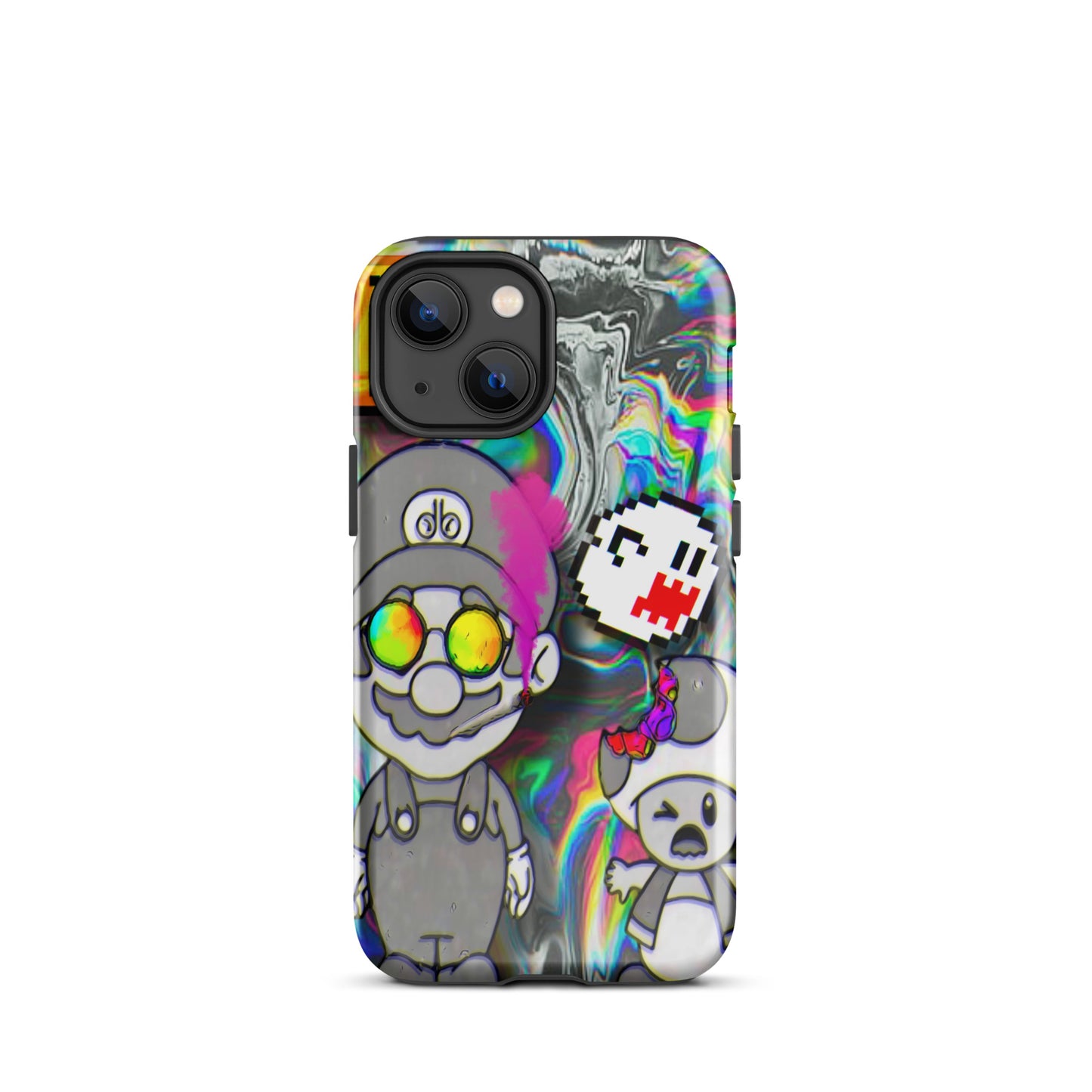 Designer Super-Mario and Toad iPhone® Tough Case | Available for Most iPhone® Models | Wireless Charging Compatible