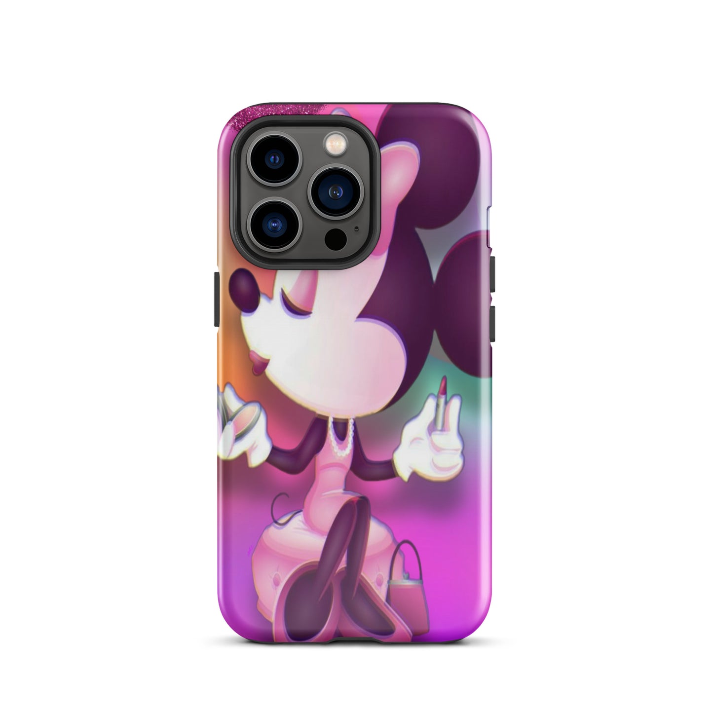 Designer Minnie-Mouse iPhone® Tough Case | Available for Most iPhone® Models | Wireless Charging Compatible