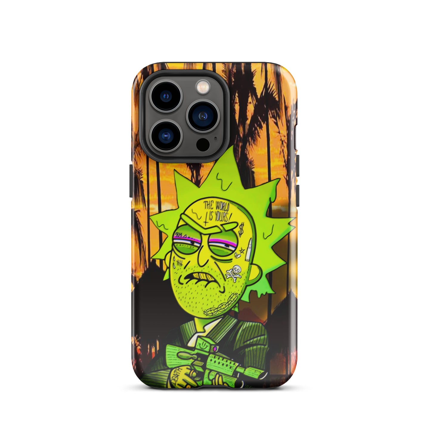 Designer Rick and Morty iPhone® Tough Case | Available for Most iPhone® Models | Wireless Charging Compatible