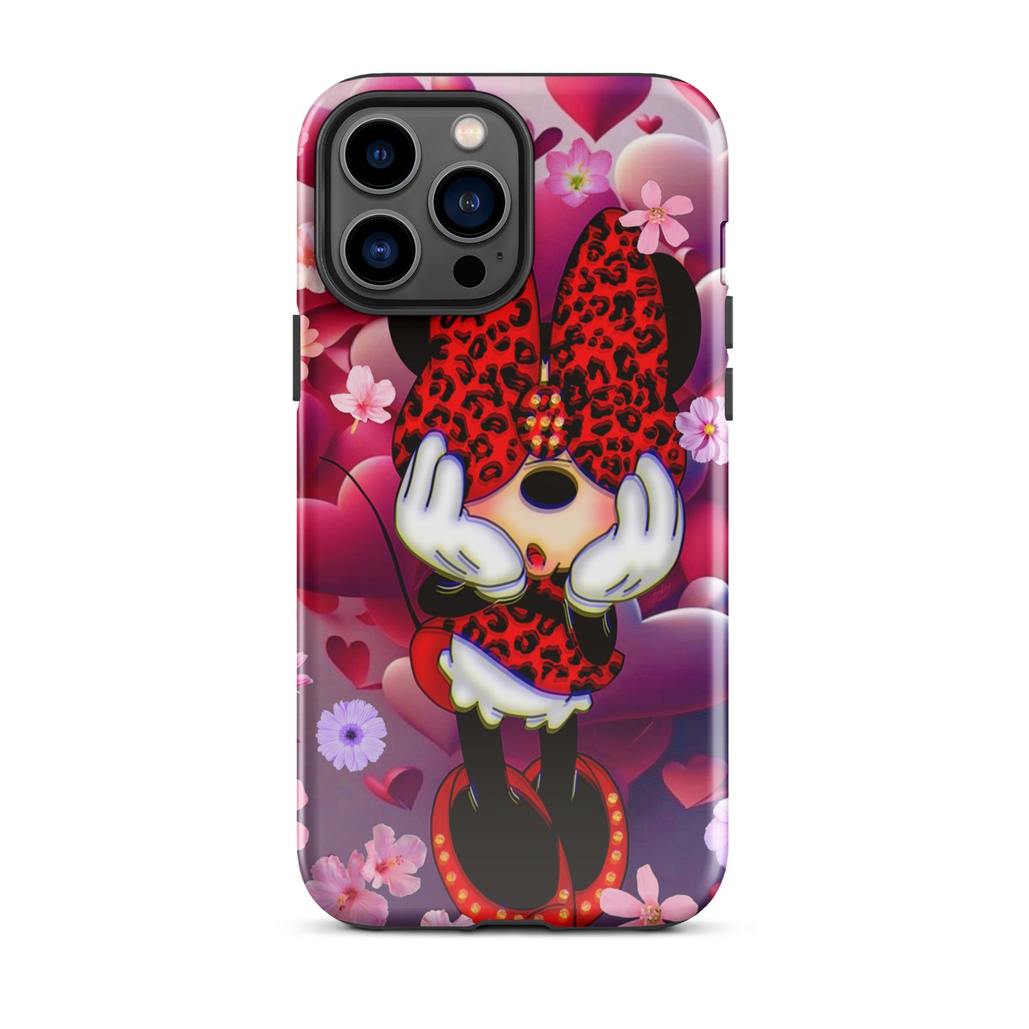 Designer Minnie-Mouse iPhone® Tough Case | Available for Most iPhone® Models | Wireless Charging Compatible