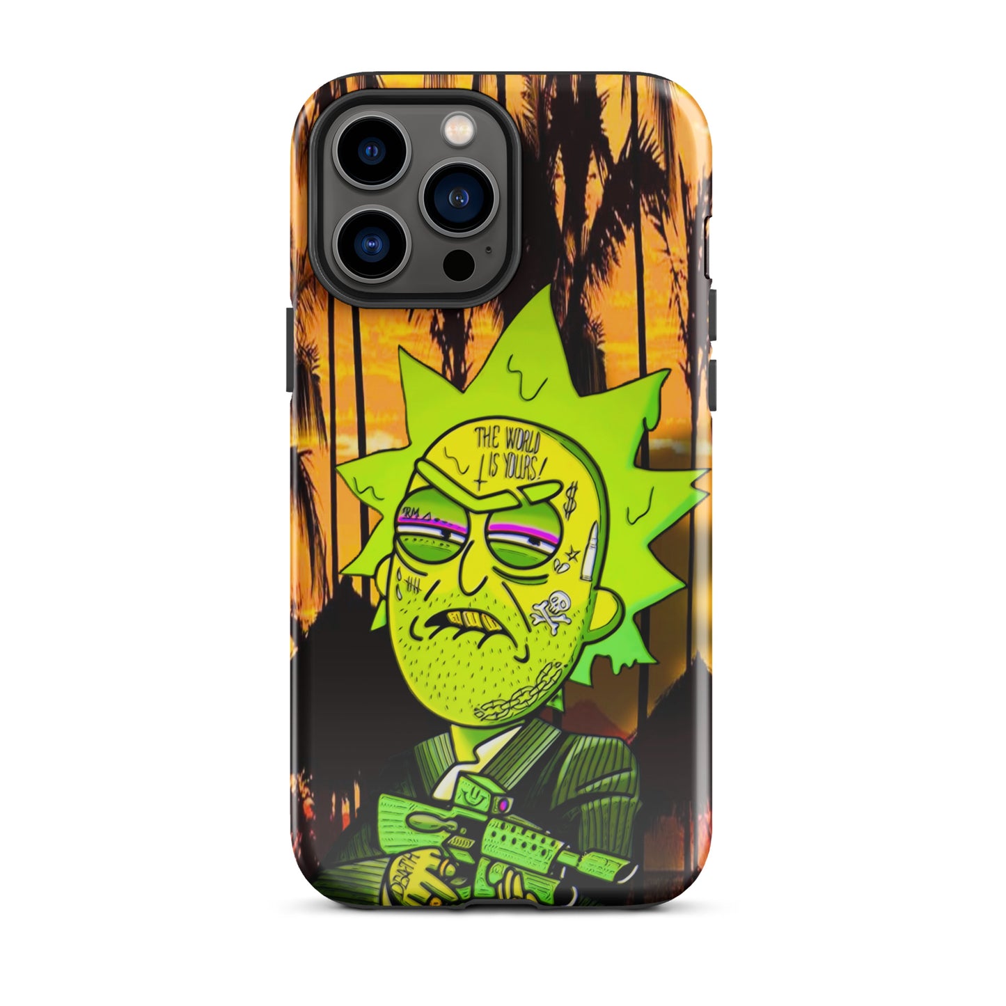 Designer Rick and Morty iPhone® Tough Case | Available for Most iPhone® Models | Wireless Charging Compatible