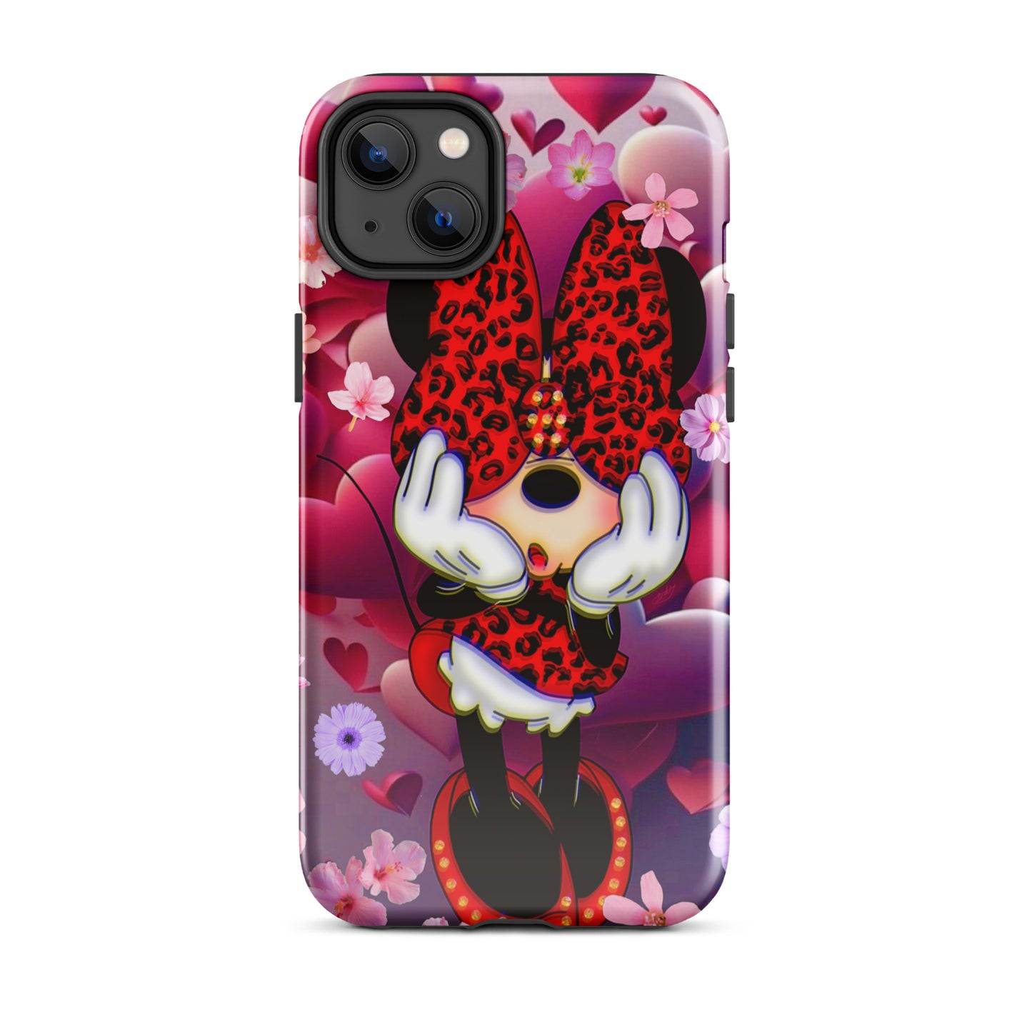 Designer Minnie-Mouse iPhone® Tough Case | Available for Most iPhone® Models | Wireless Charging Compatible