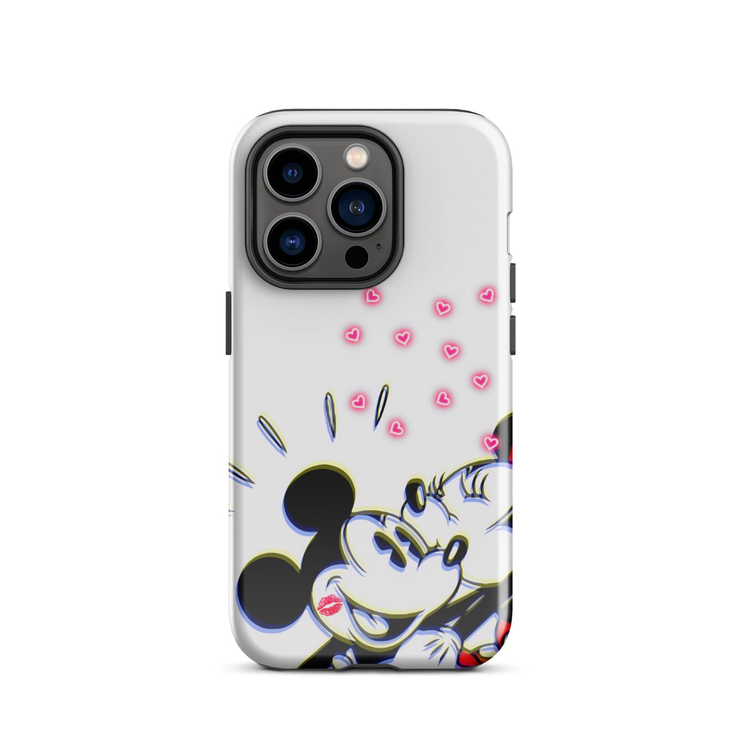 Designer Mickey-Mouse and Minnie-Mouse iPhone® Tough Case | Available for Most iPhone® Models | Wireless Charging Compatible