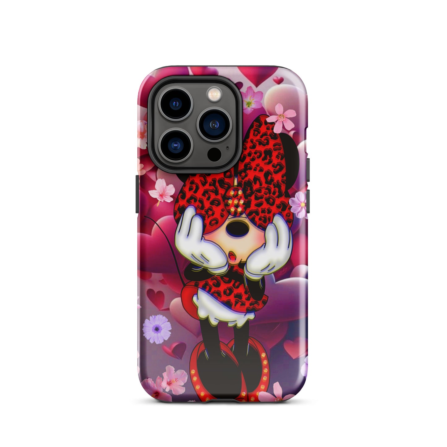 Designer Minnie-Mouse iPhone® Tough Case | Available for Most iPhone® Models | Wireless Charging Compatible