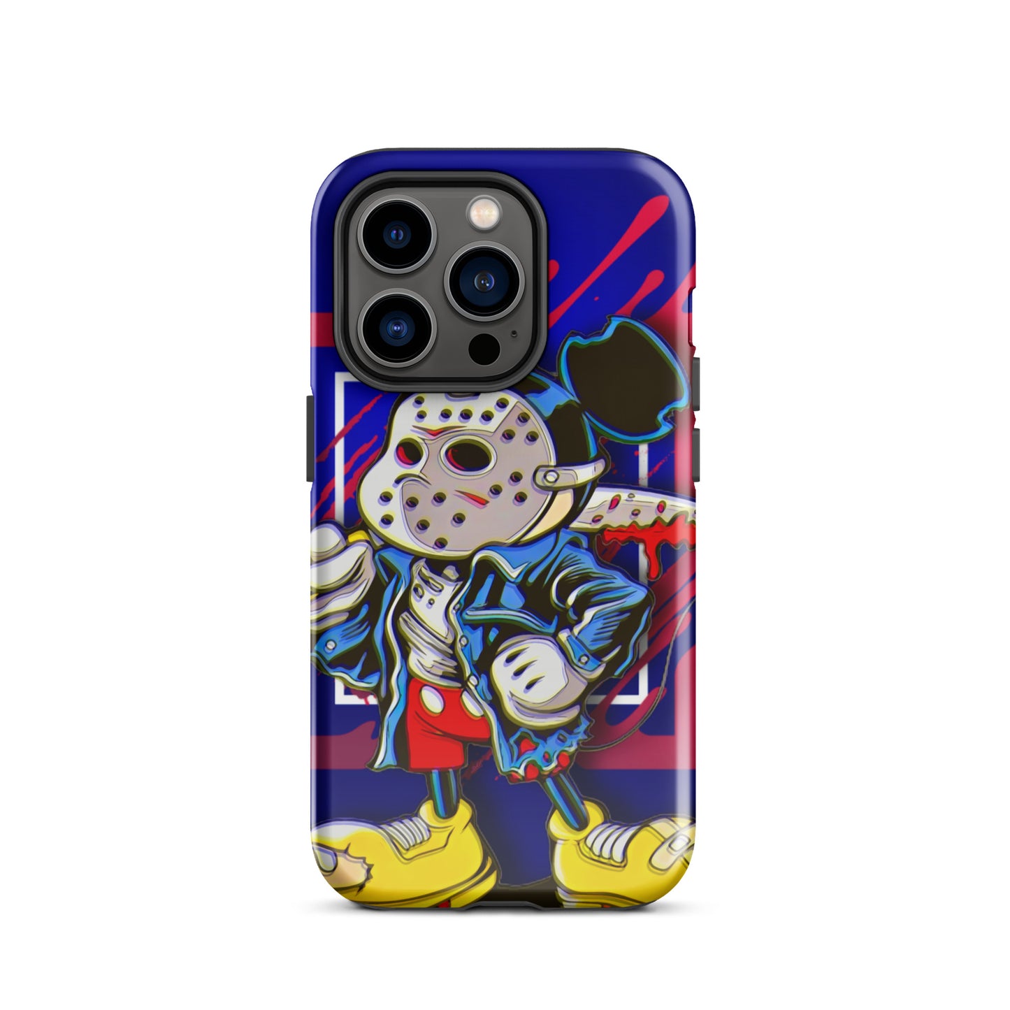 Designer Mickey-Mouse as Jason from Friday the 13th iPhone® Tough Case | Available for Most iPhone® Models | Wireless Charging Compatible