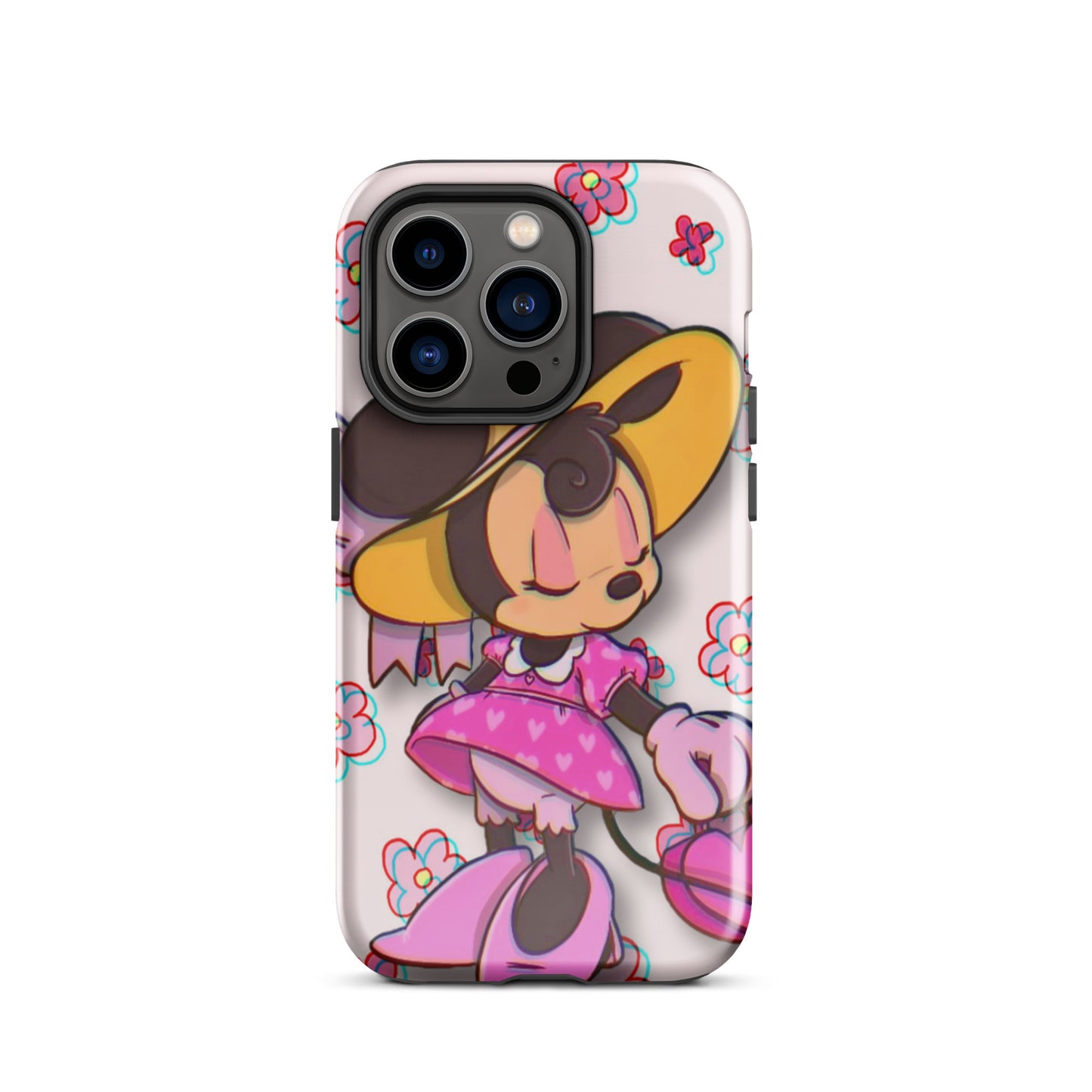 Designer Minnie-Mouse iPhone® Tough Case | Available for Most iPhone® Models | Wireless Charging Compatible