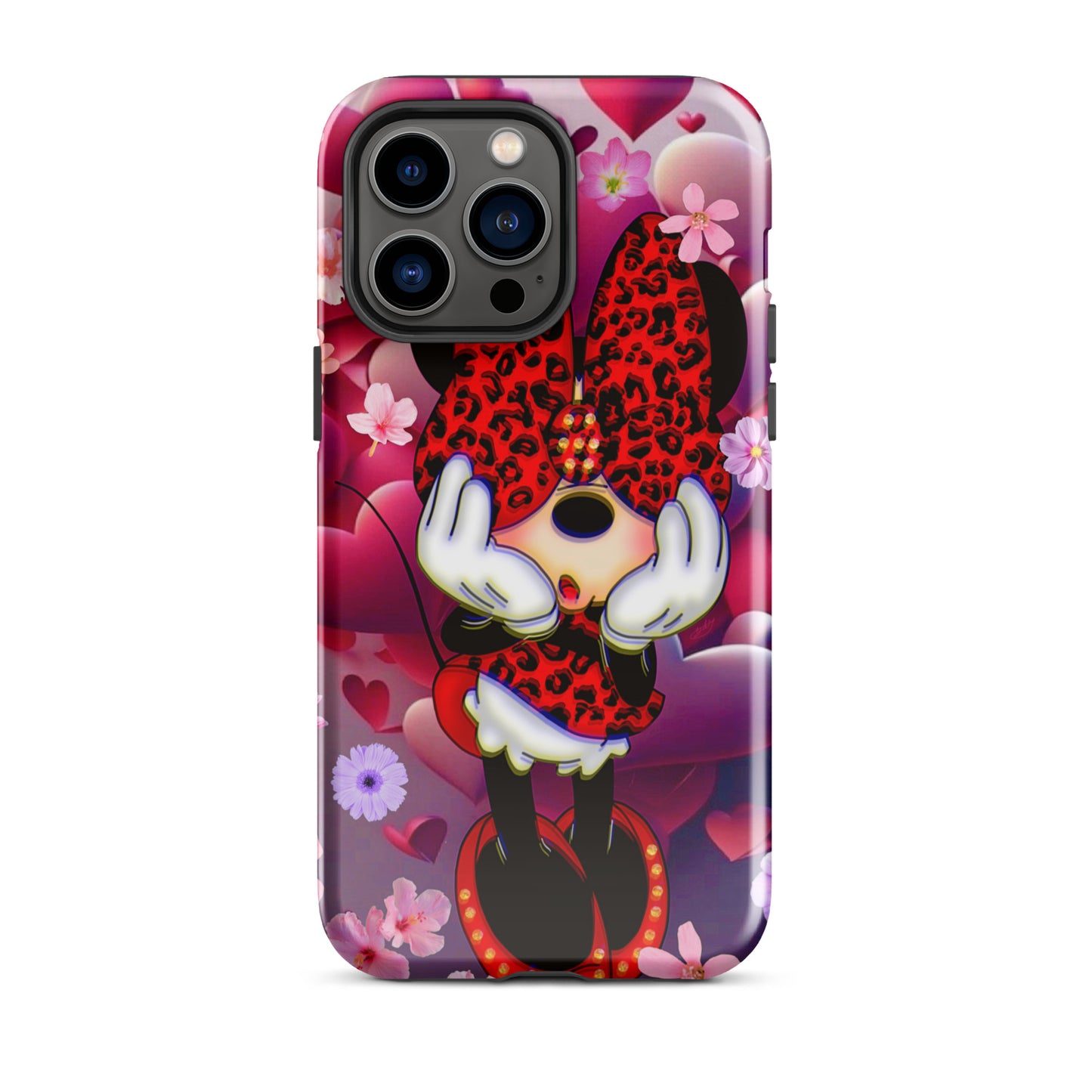 Designer Minnie-Mouse iPhone® Tough Case | Available for Most iPhone® Models | Wireless Charging Compatible