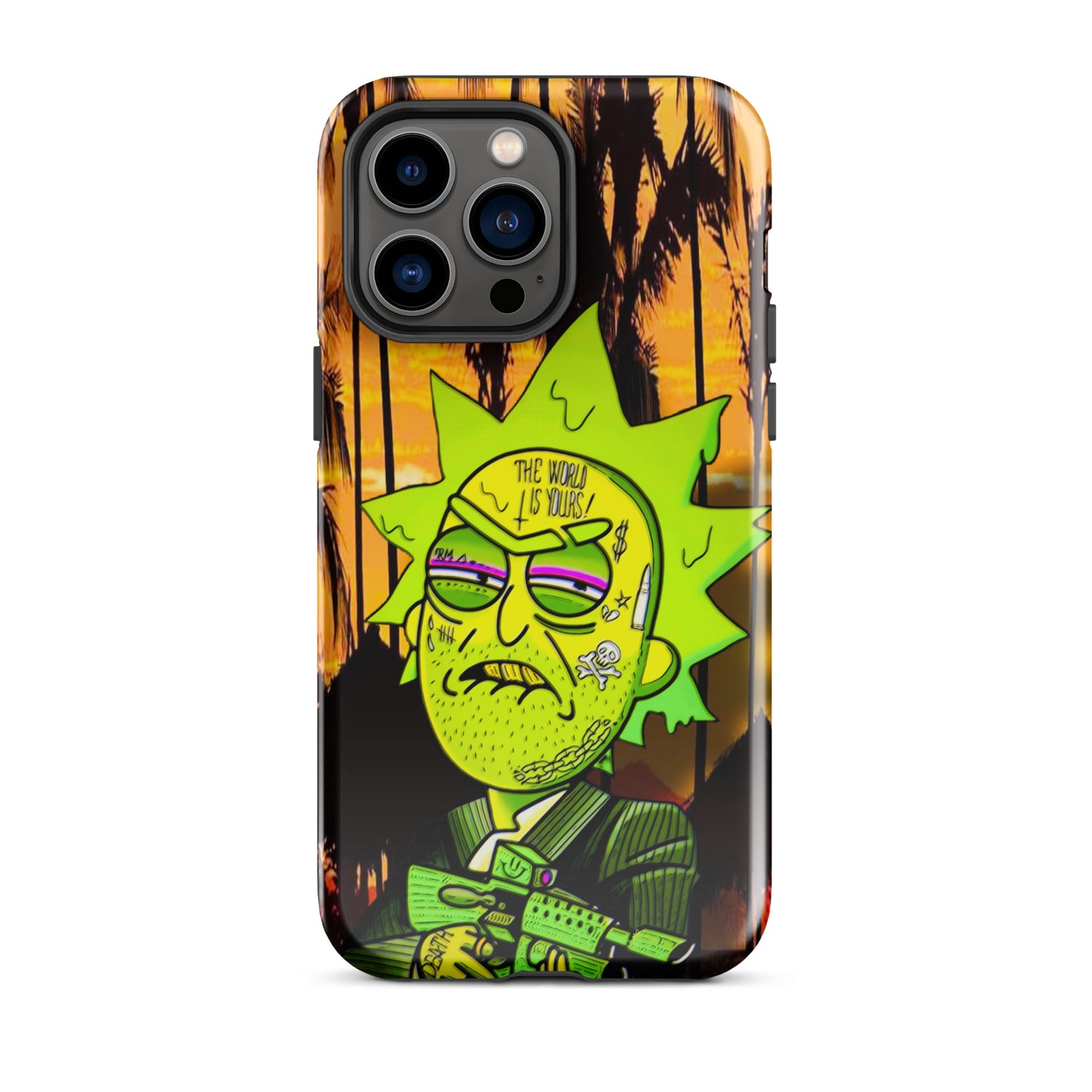 Designer Rick and Morty iPhone® Tough Case | Available for Most iPhone® Models | Wireless Charging Compatible