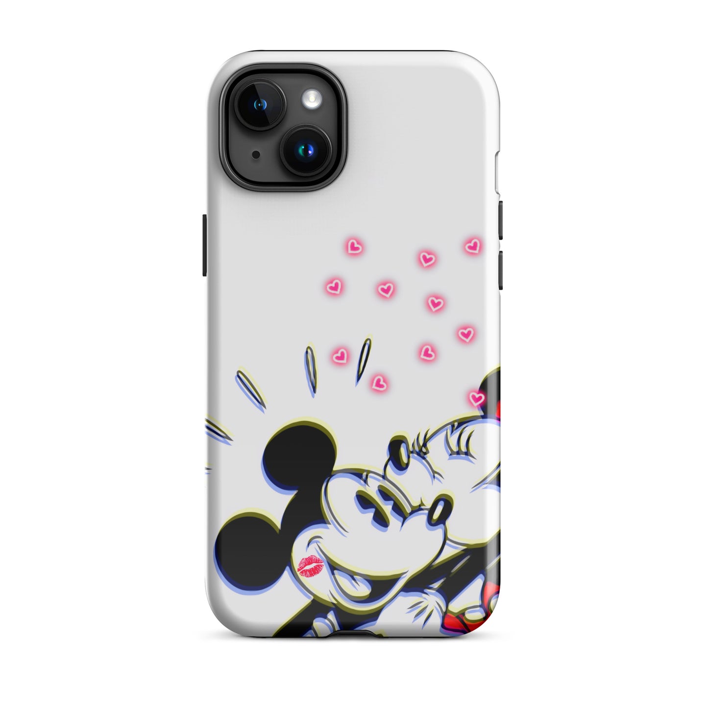 Designer Mickey-Mouse and Minnie-Mouse iPhone® Tough Case | Available for Most iPhone® Models | Wireless Charging Compatible