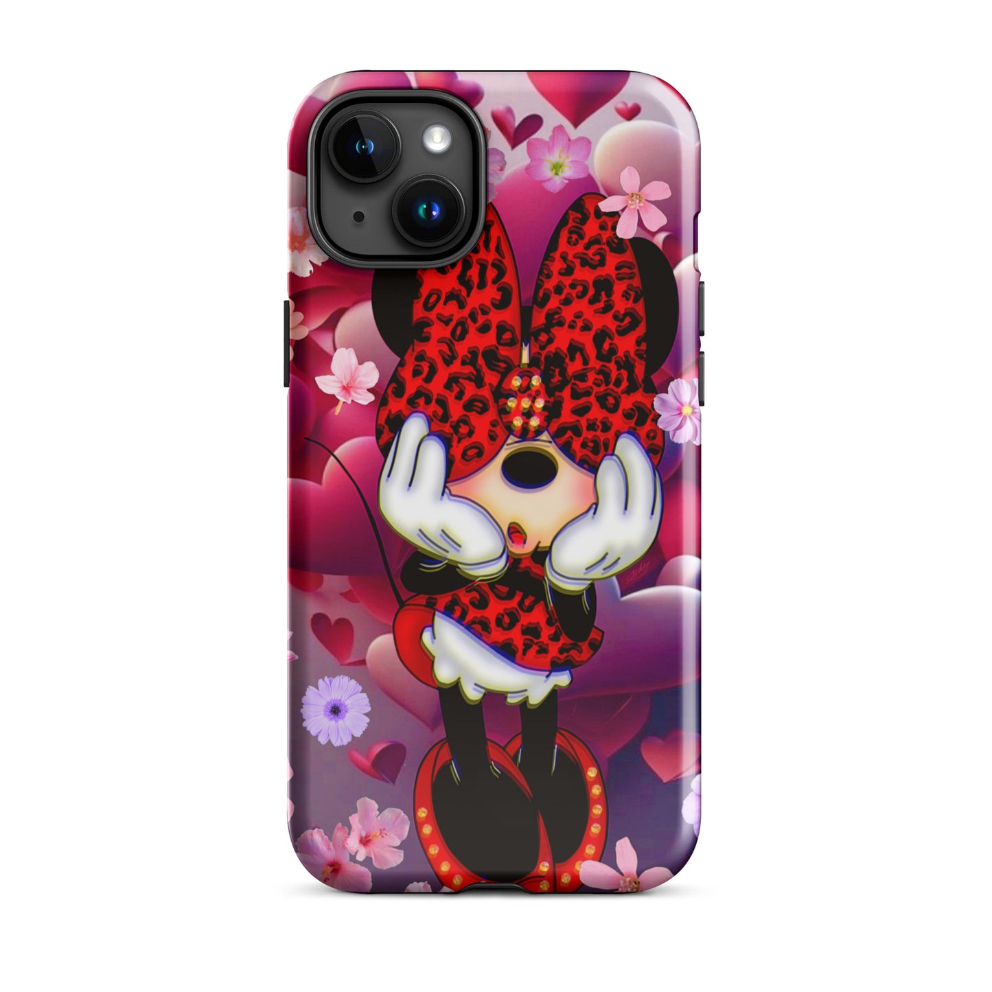 Designer Minnie-Mouse iPhone® Tough Case | Available for Most iPhone® Models | Wireless Charging Compatible