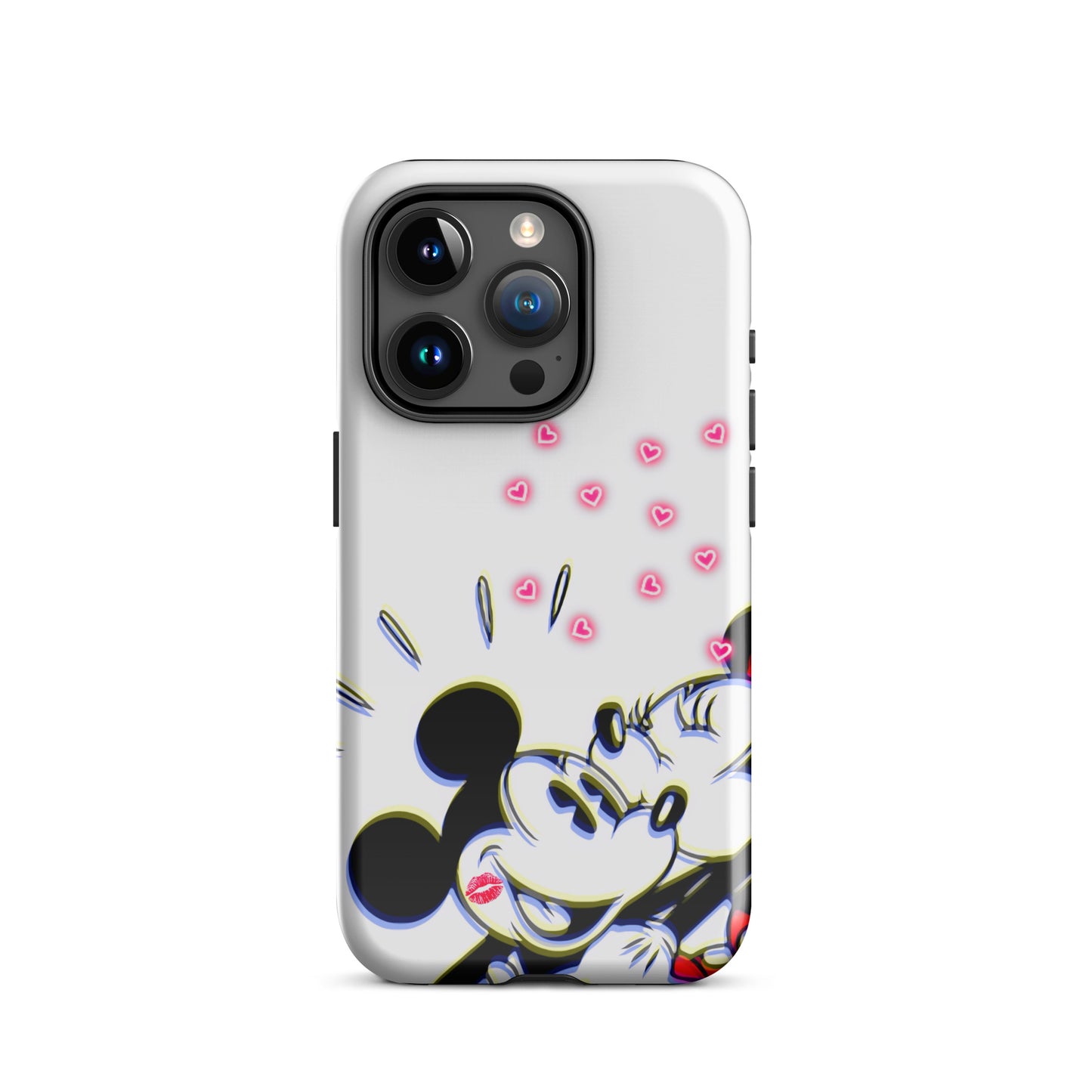 Designer Mickey-Mouse and Minnie-Mouse iPhone® Tough Case | Available for Most iPhone® Models | Wireless Charging Compatible