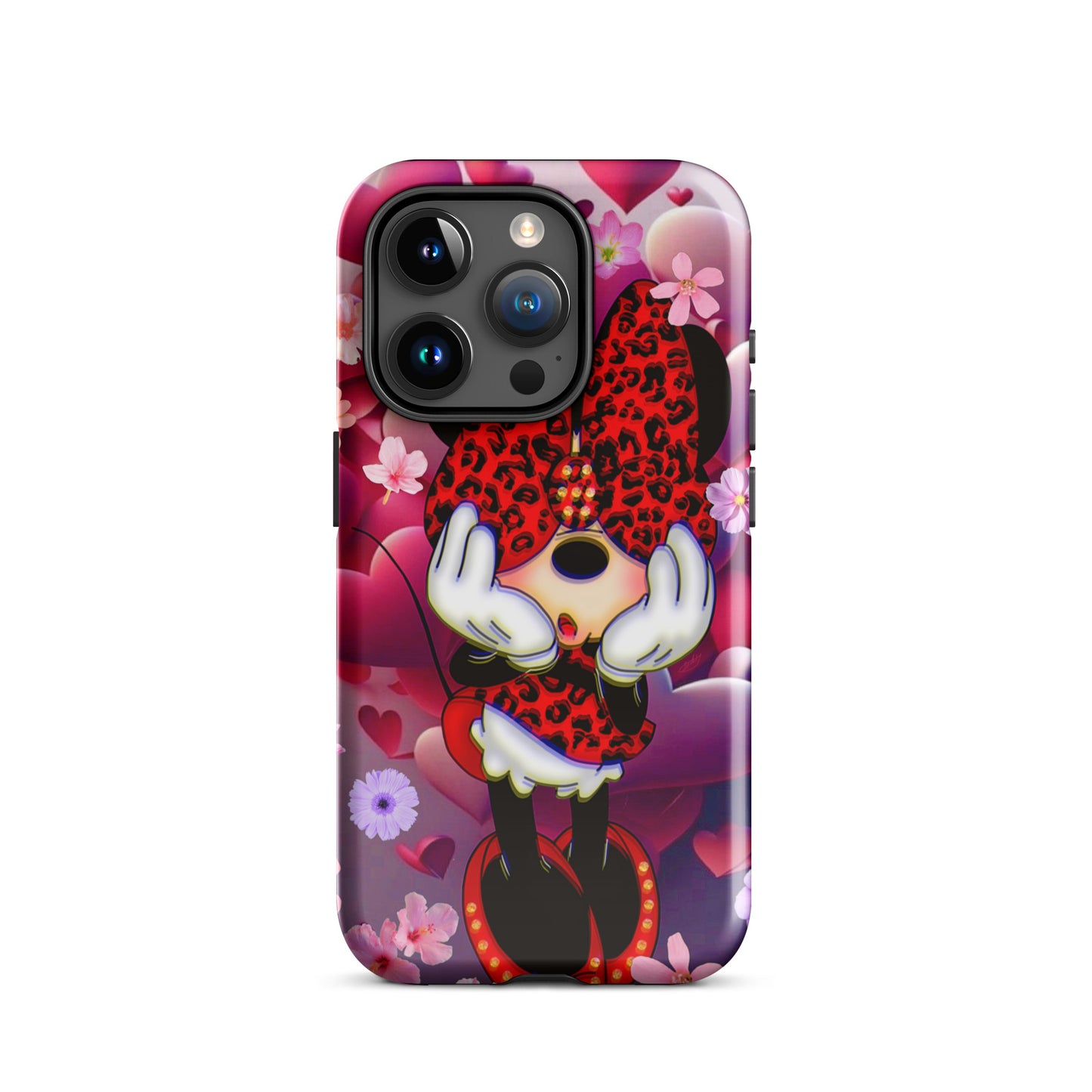 Designer Minnie-Mouse iPhone® Tough Case | Available for Most iPhone® Models | Wireless Charging Compatible