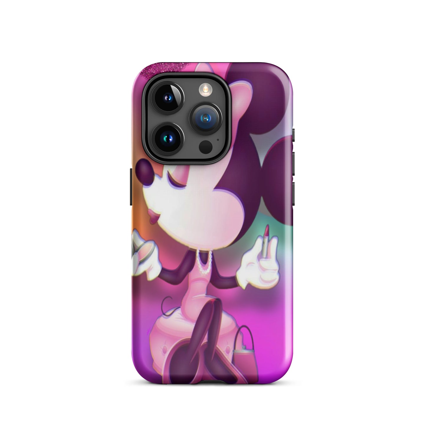 Designer Minnie-Mouse iPhone® Tough Case | Available for Most iPhone® Models | Wireless Charging Compatible