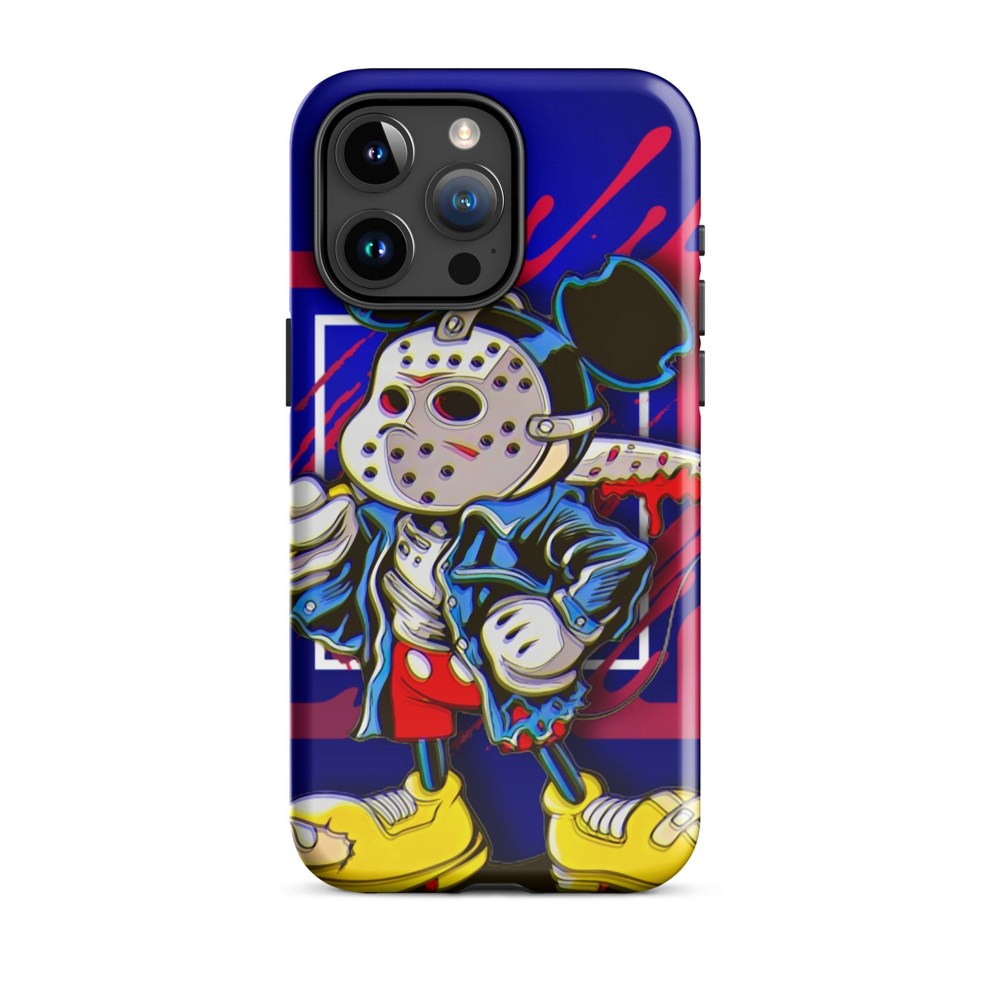 Designer Mickey-Mouse as Jason from Friday the 13th iPhone® Tough Case | Available for Most iPhone® Models | Wireless Charging Compatible