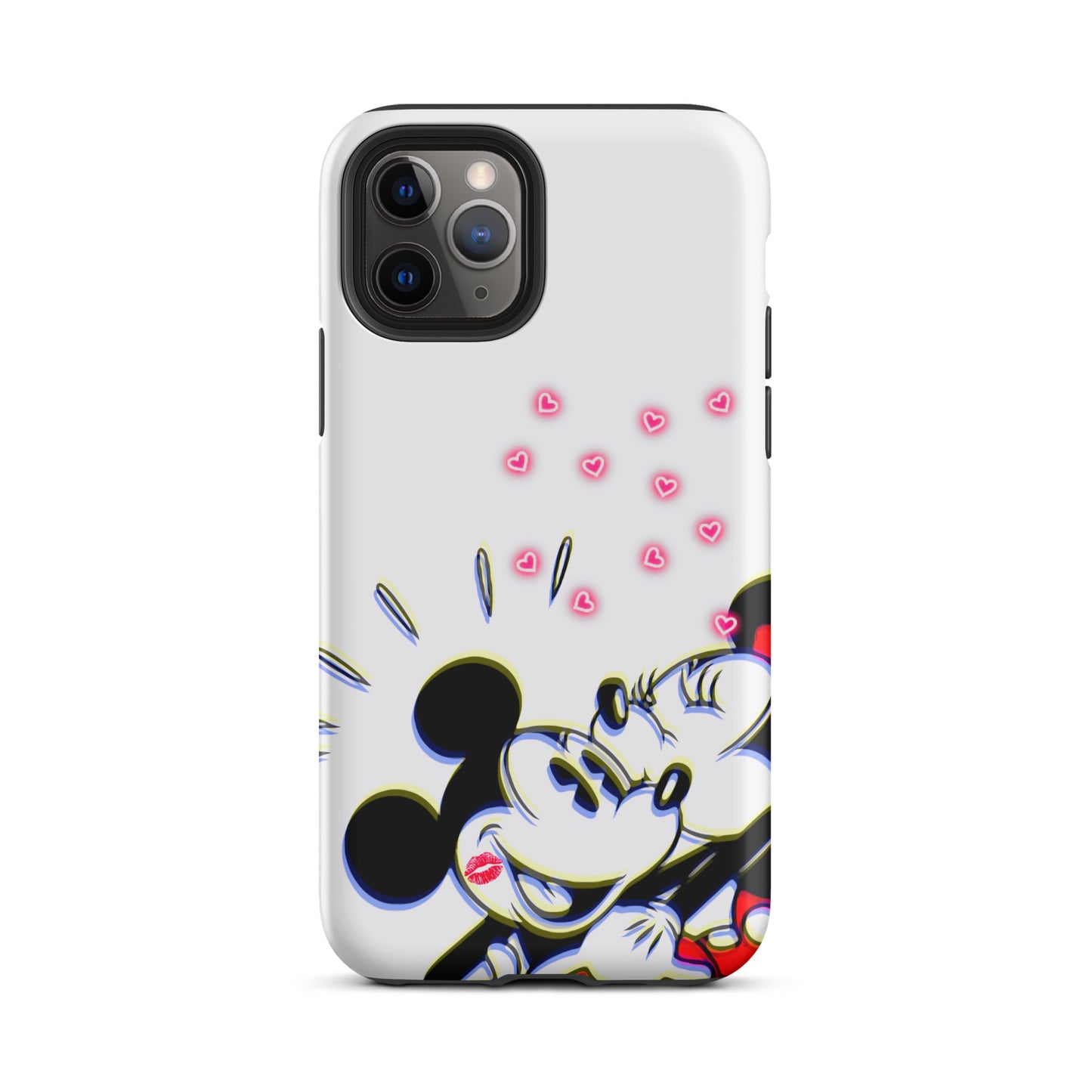 Designer Mickey-Mouse and Minnie-Mouse iPhone® Tough Case | Available for Most iPhone® Models | Wireless Charging Compatible