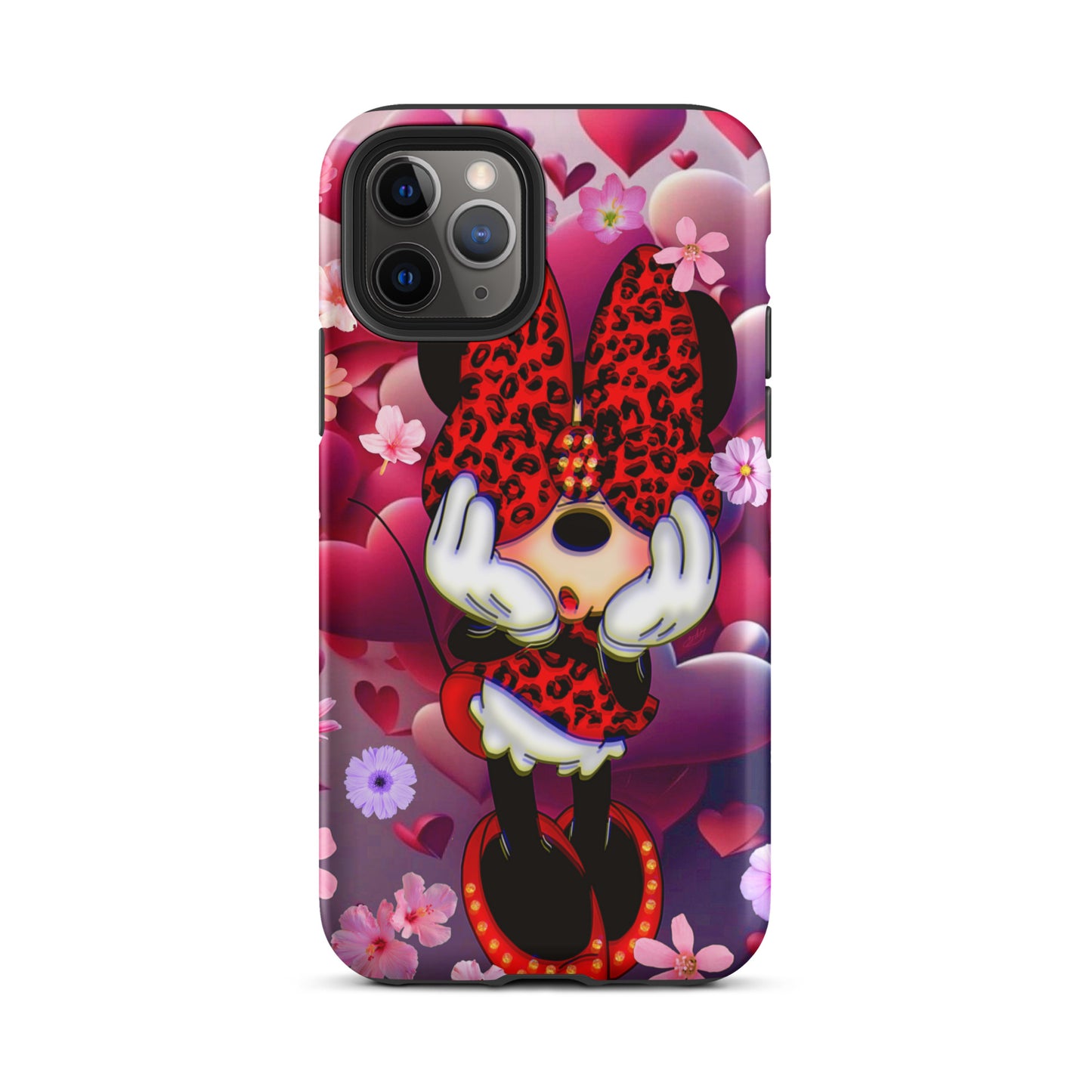 Designer Minnie-Mouse iPhone® Tough Case | Available for Most iPhone® Models | Wireless Charging Compatible