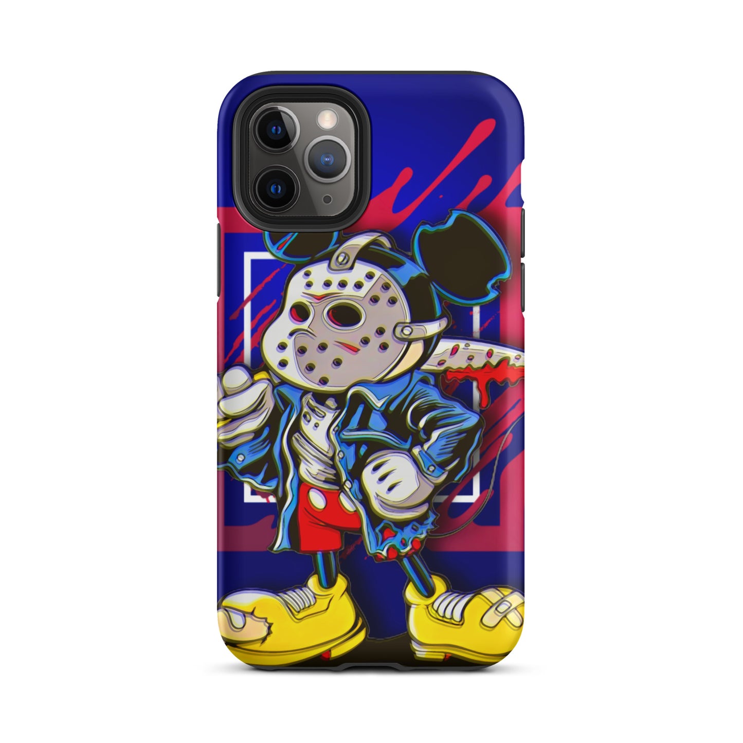 Designer Mickey-Mouse as Jason from Friday the 13th iPhone® Tough Case | Available for Most iPhone® Models | Wireless Charging Compatible