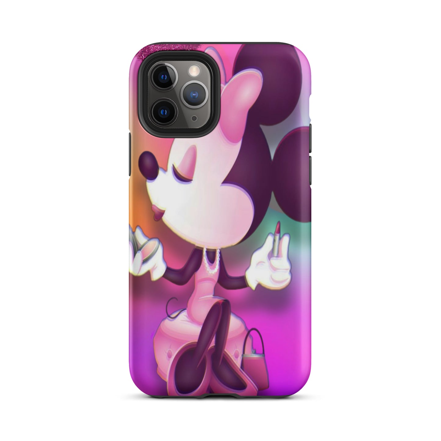 Designer Minnie-Mouse iPhone® Tough Case | Available for Most iPhone® Models | Wireless Charging Compatible