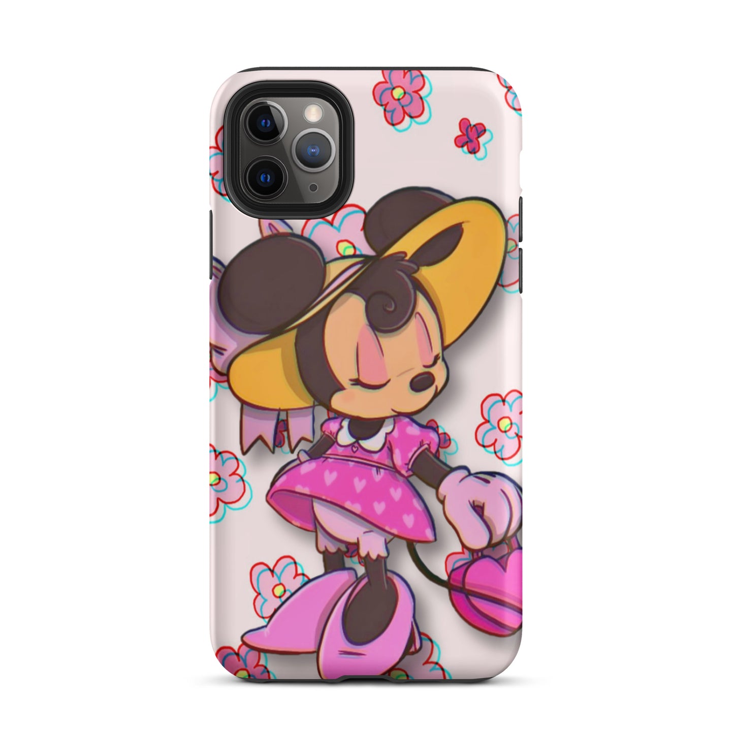 Designer Minnie-Mouse iPhone® Tough Case | Available for Most iPhone® Models | Wireless Charging Compatible