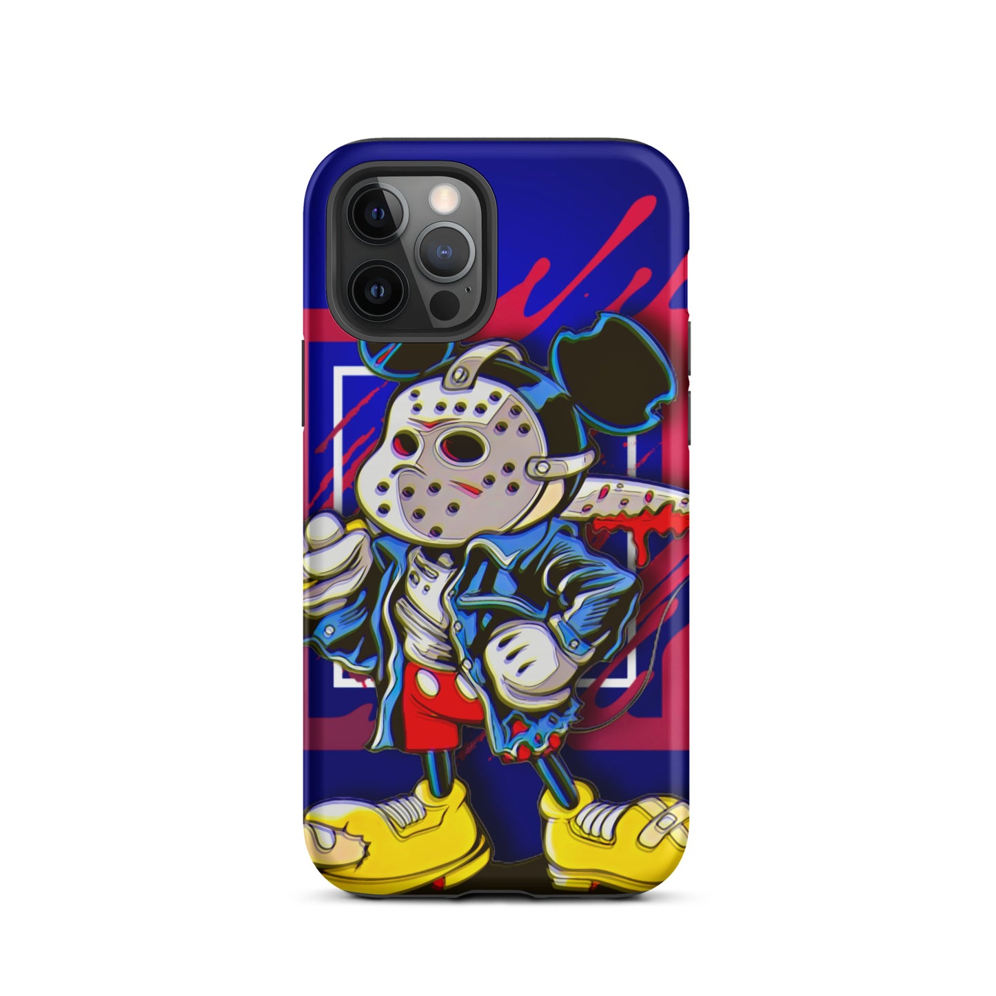 Designer Mickey-Mouse as Jason from Friday the 13th iPhone® Tough Case | Available for Most iPhone® Models | Wireless Charging Compatible