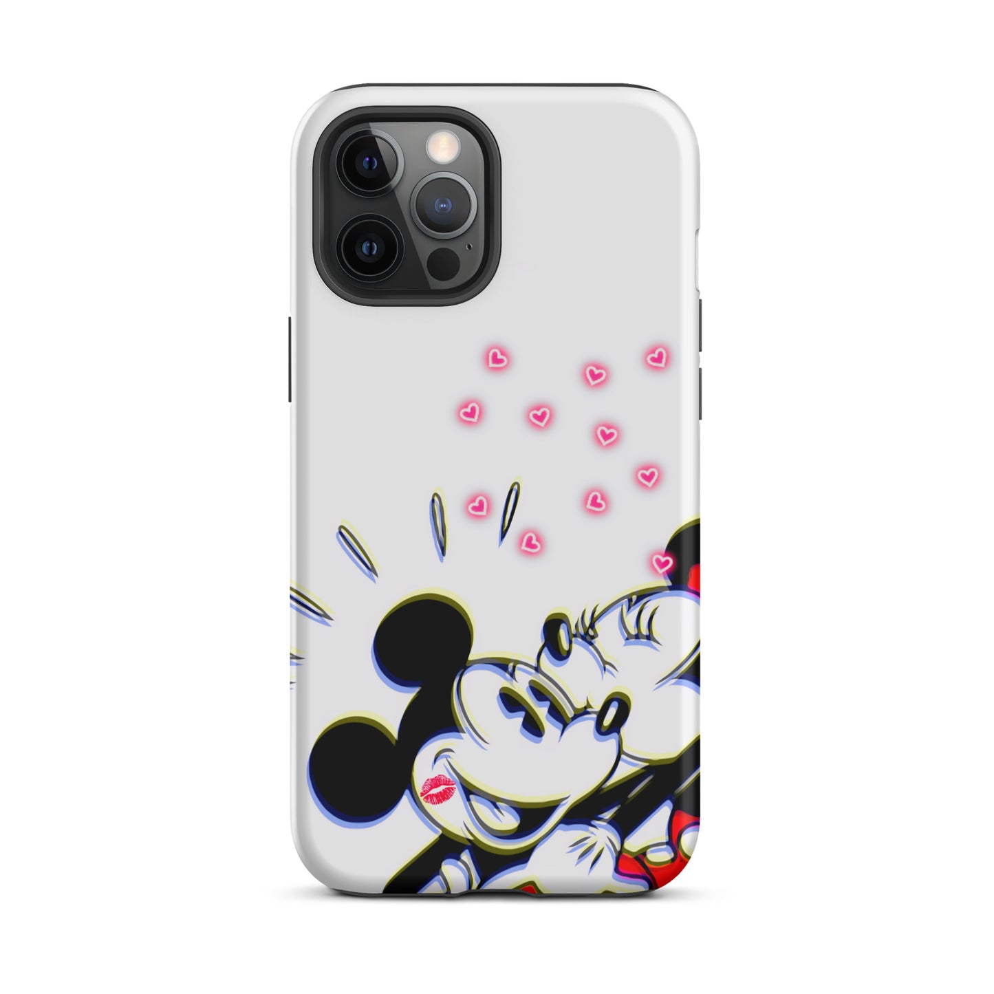 Designer Mickey-Mouse and Minnie-Mouse iPhone® Tough Case | Available for Most iPhone® Models | Wireless Charging Compatible