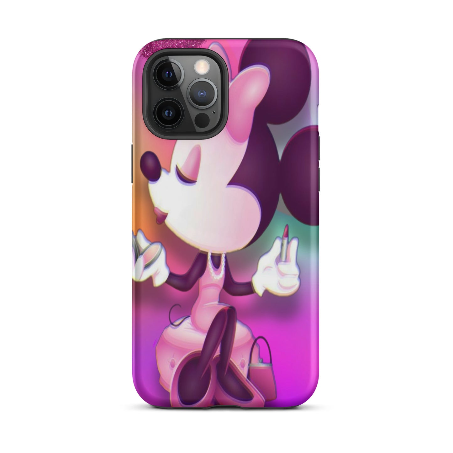 Designer Minnie-Mouse iPhone® Tough Case | Available for Most iPhone® Models | Wireless Charging Compatible