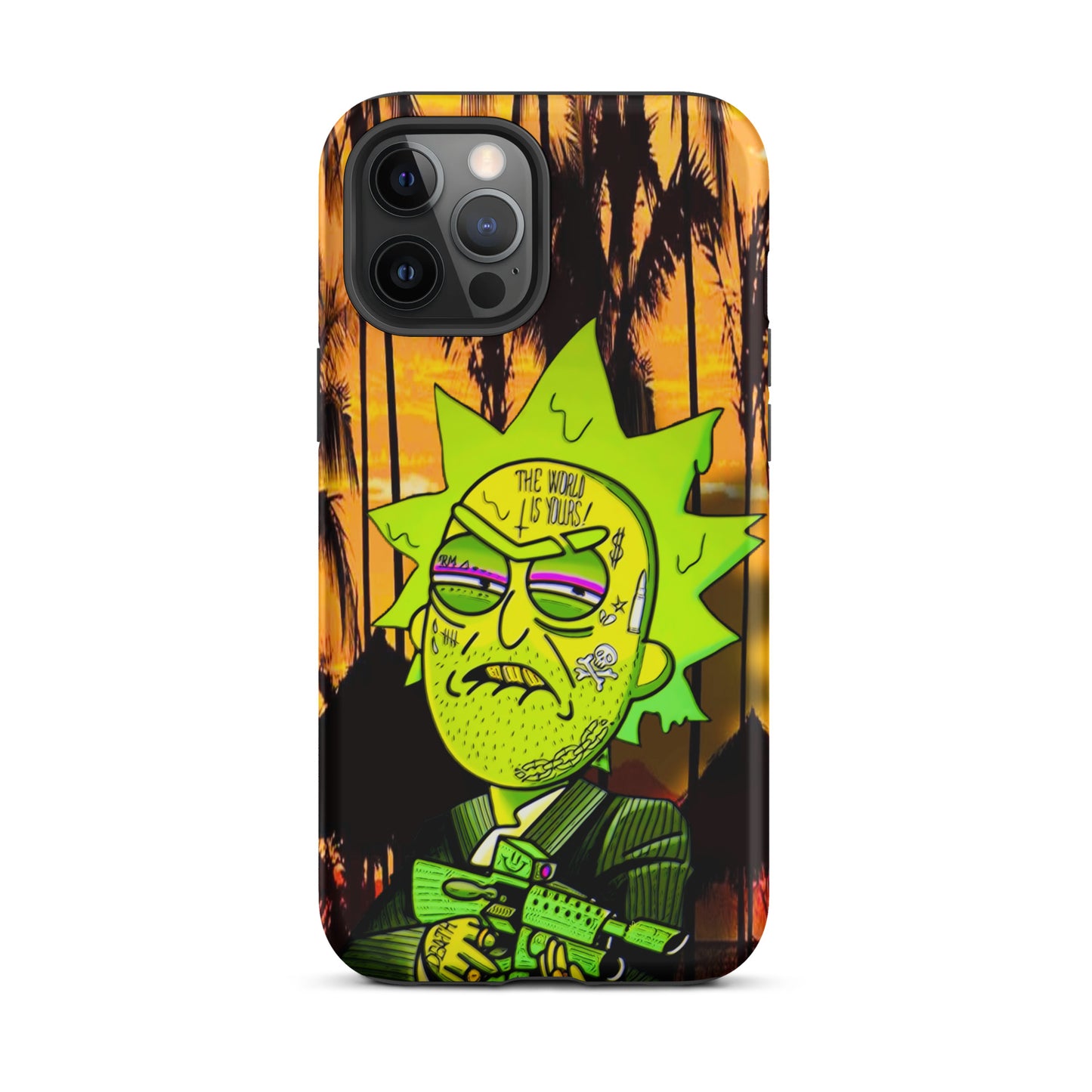 Designer Rick and Morty iPhone® Tough Case | Available for Most iPhone® Models | Wireless Charging Compatible